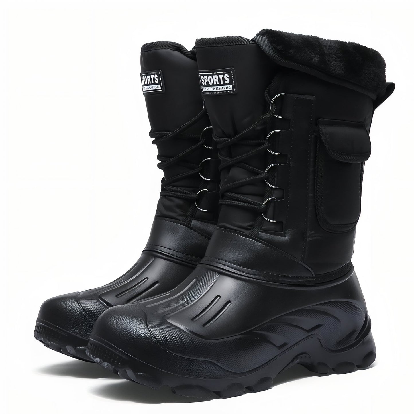 Botte Randonnée Neige Homme - Noir