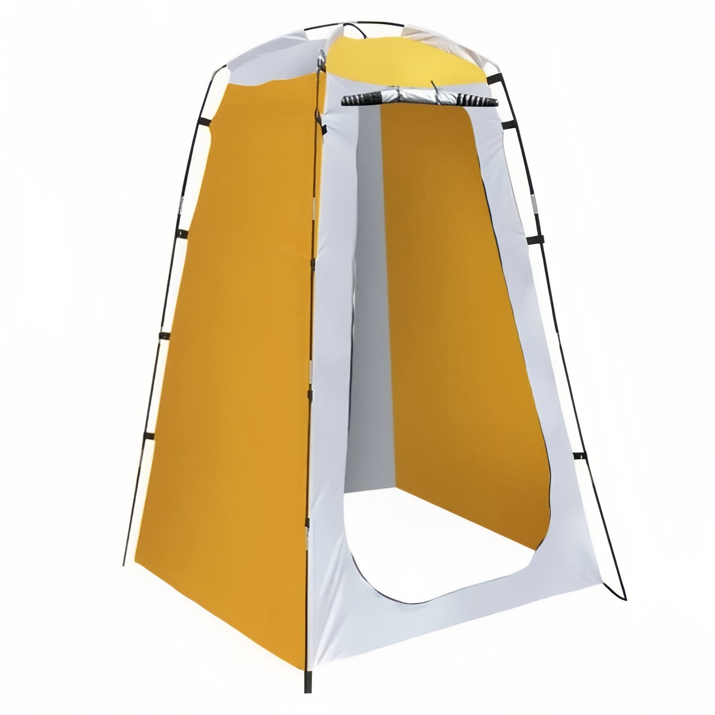 Tente Douche WC - Jaune Moutarde et Blanc