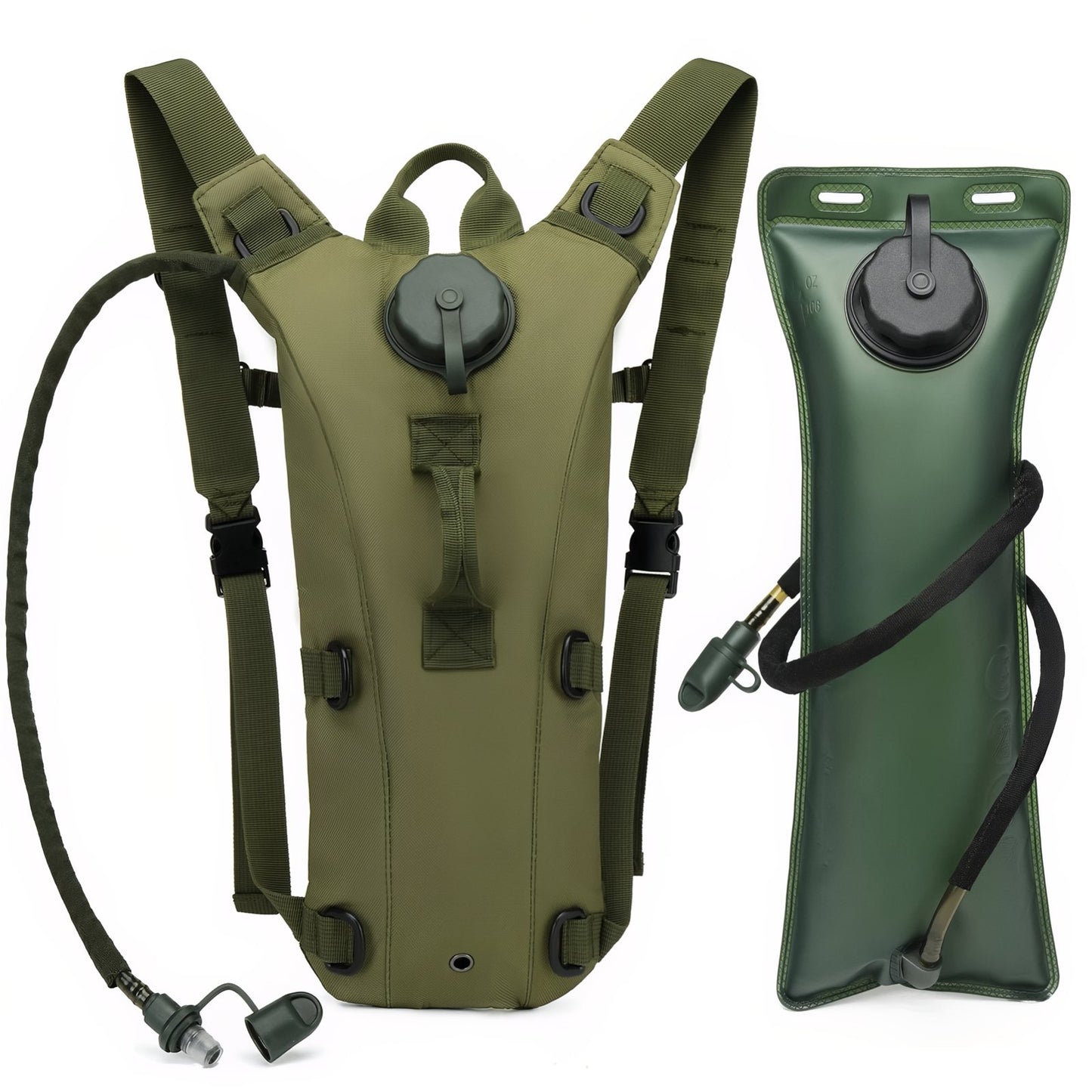 Sac Gourde Randonnée 3L - Vert Olive