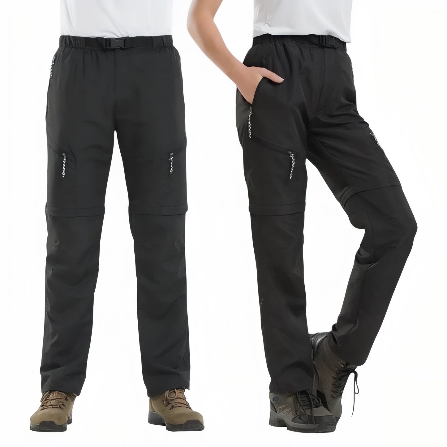 Pantalon Modulable Randonnée - Noir