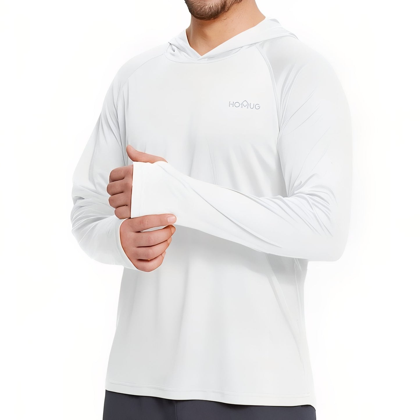 T-Shirt Anti-UV Homme Randonnée UPF50+ - Blanc Pur