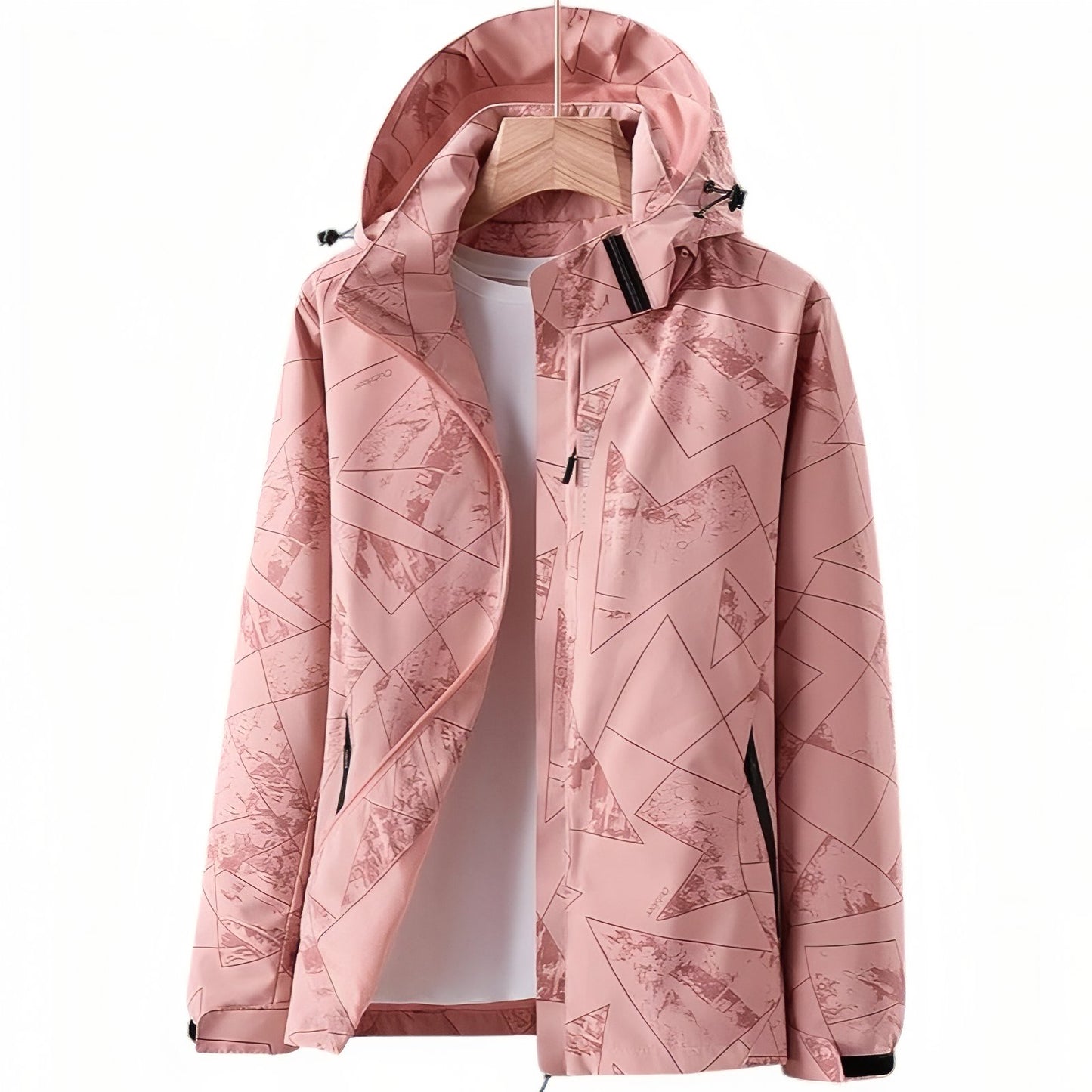 Veste Imperméable Randonnée Femme - Rose 1