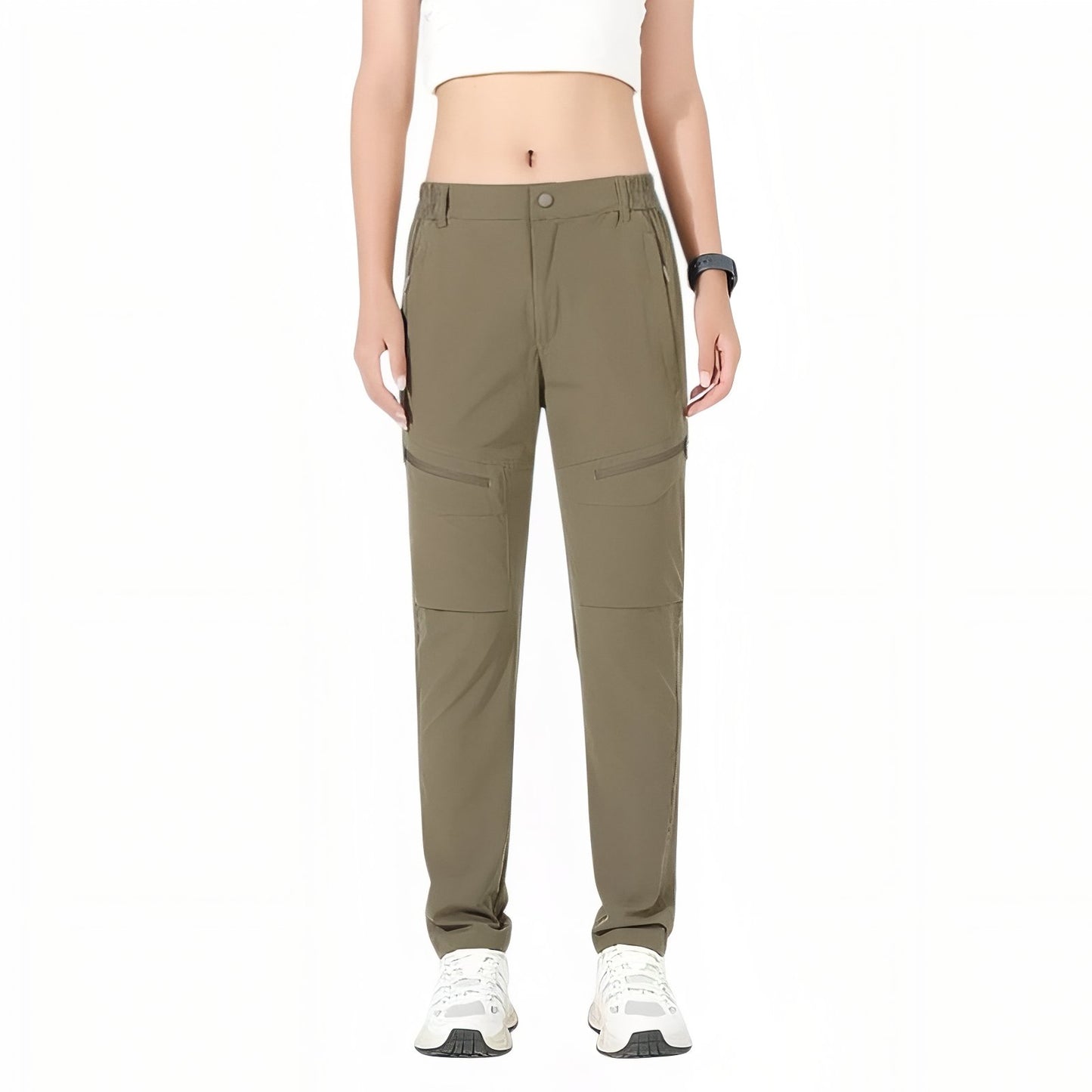 Pantalon Randonnée Femme Été Extensible - Taupe