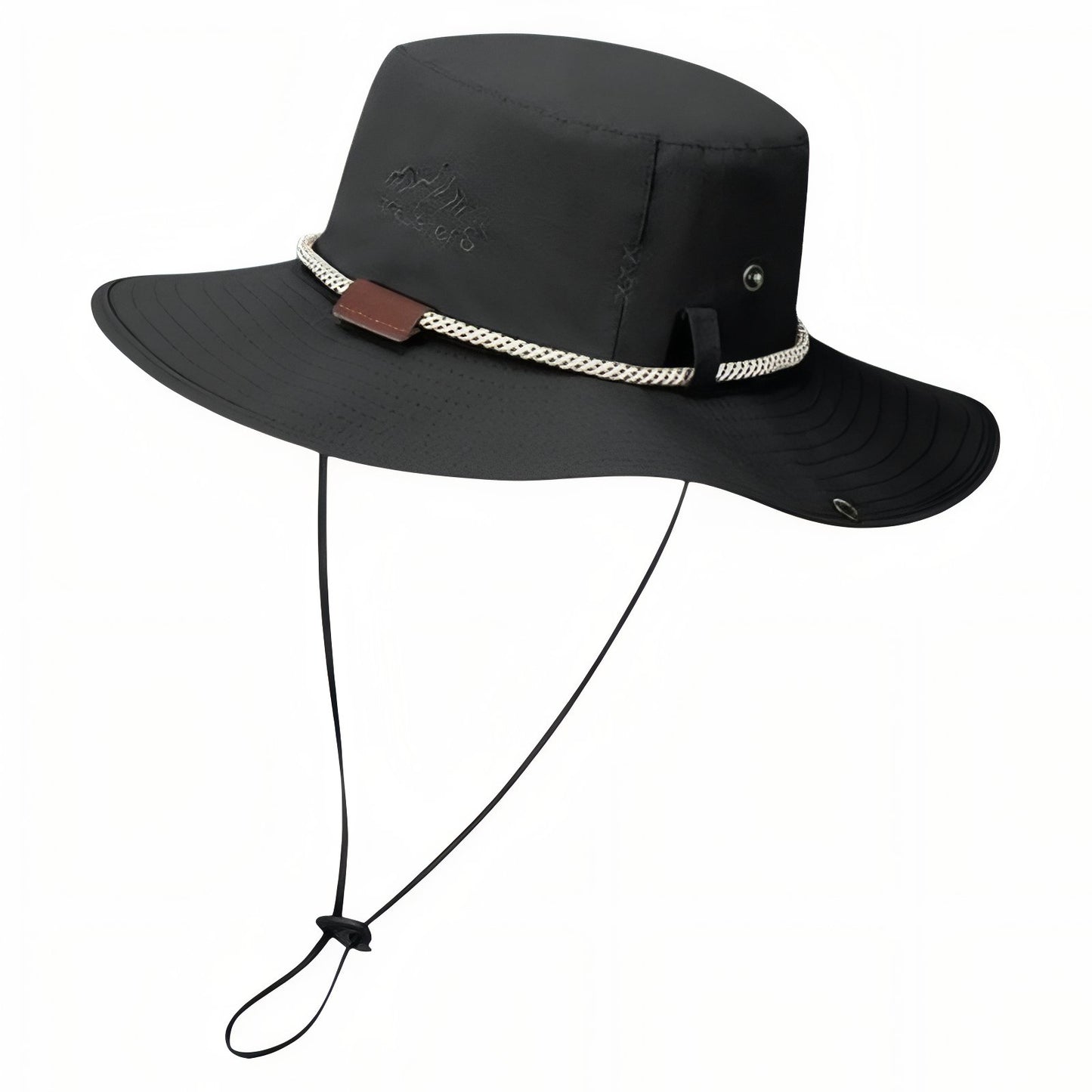Chapeau De Pluie Randonnée - Noir Mat - 55-60cm
