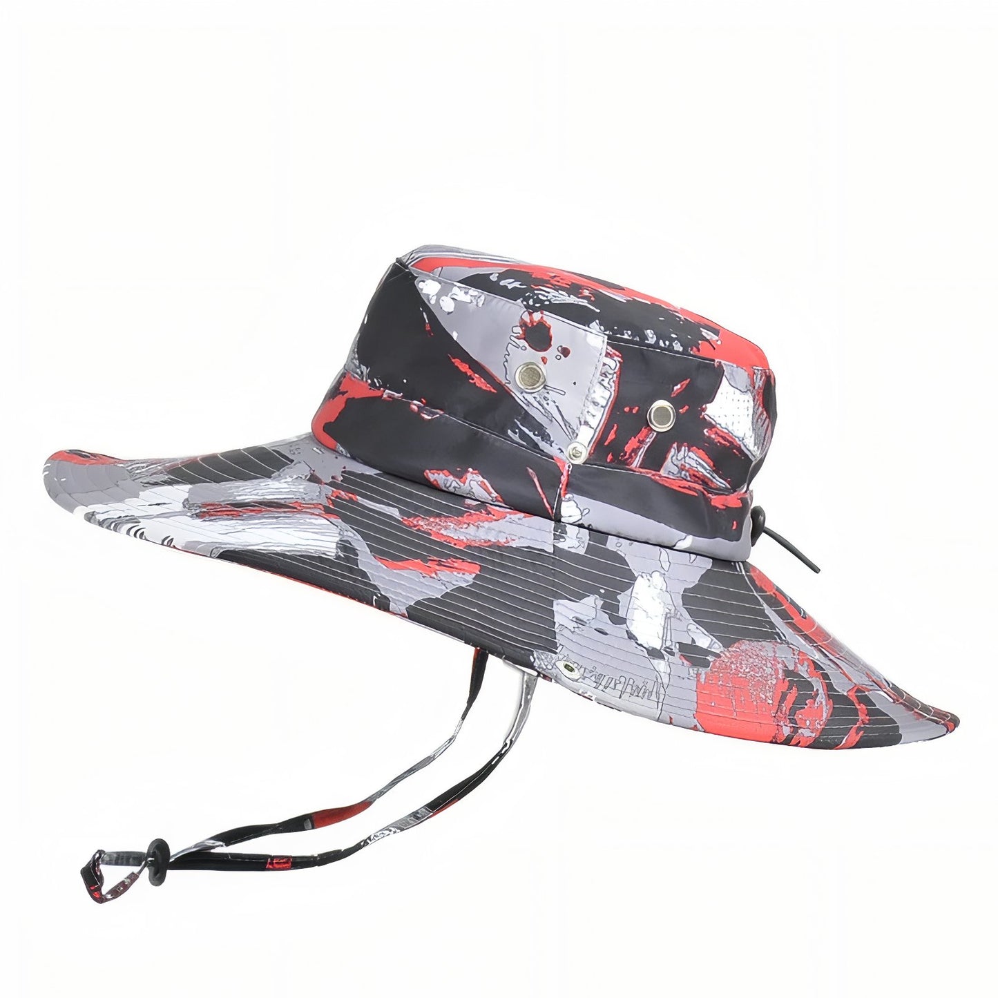 Chapeau Randonnée Camouflage - Rouge - 57-59cm