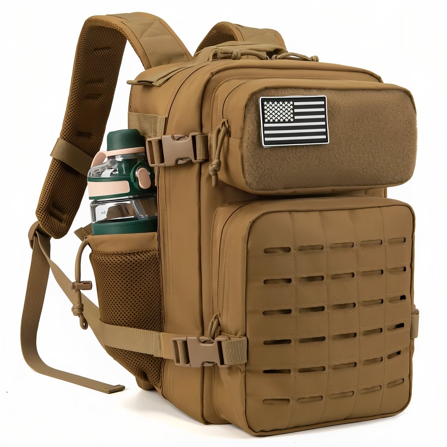 Sac à Dos Militaire Sable 25L - Marron Foncé