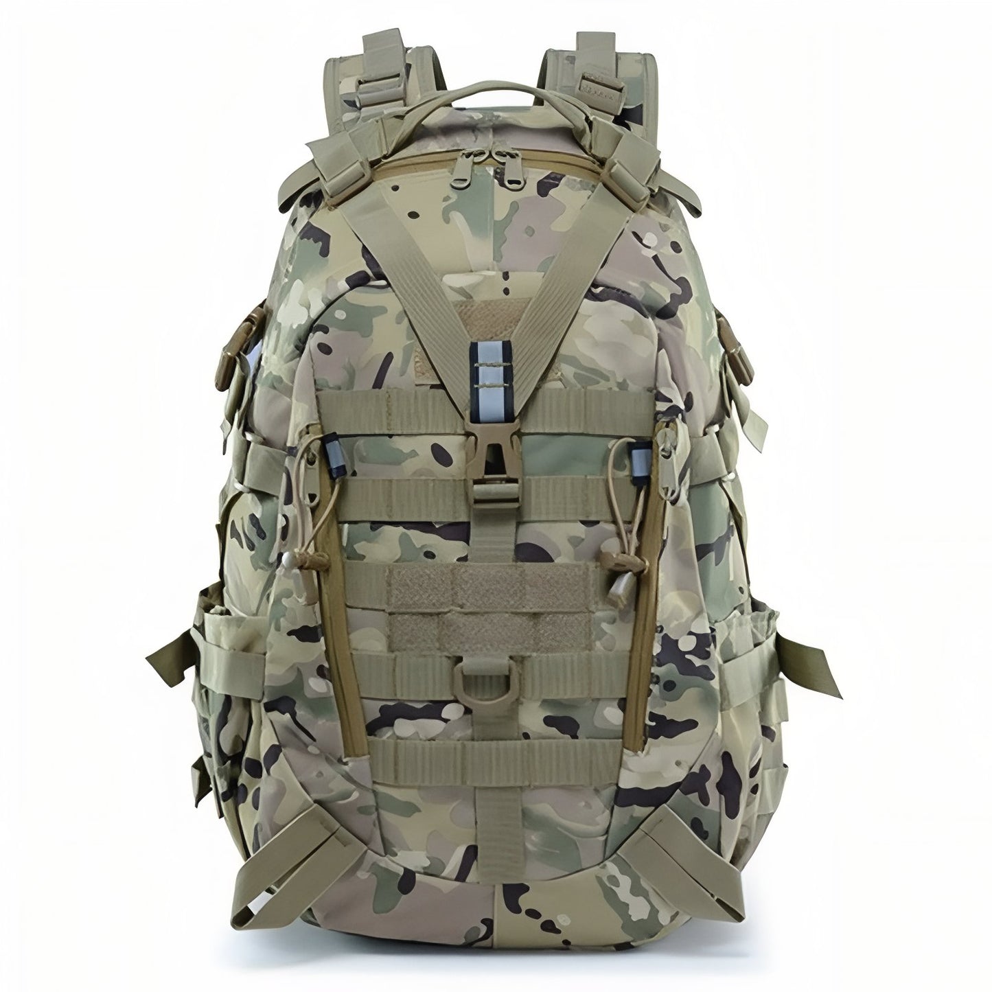 Sac à Dos Randonnée Militaire 40L - Vert Clair Camouflage