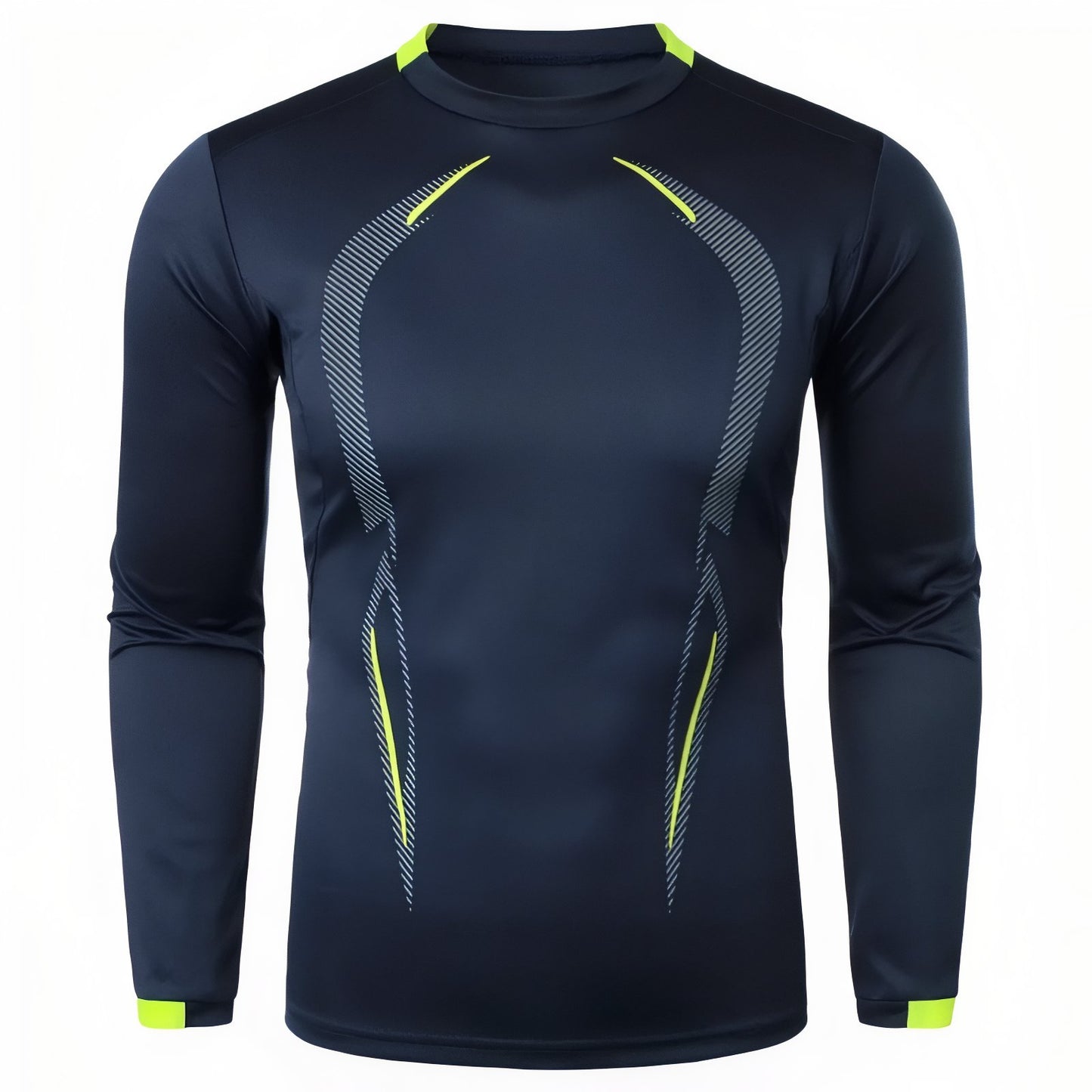 T-Shirt Manche Longue Randonnée Homme - Bleu Marine