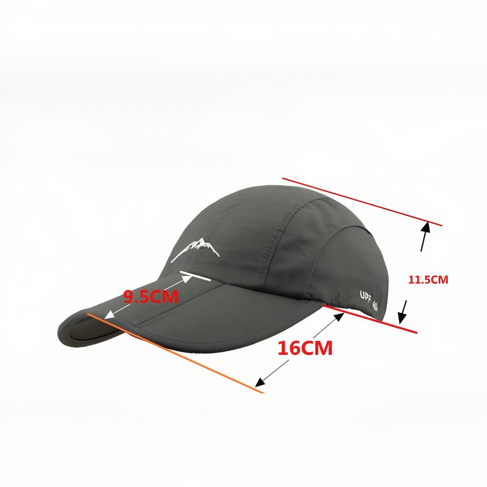 Casquette Randonnée Imperméable guide des dimensions - Noir - Vert Olive - Beige Clair - Gris Clair - Turquoise Clair - Orange Brûlé - Rose Fuchsia