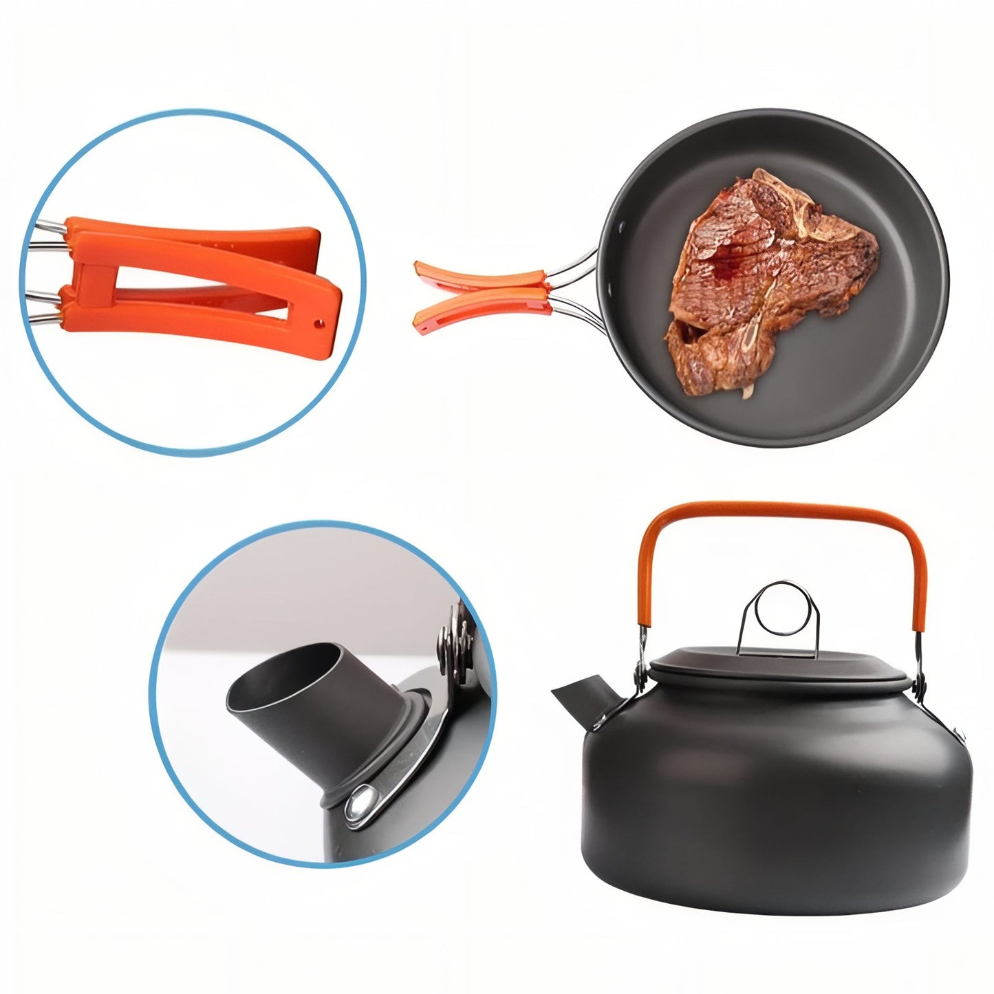 Kit Popote 3 Personnes gros plan ustensiles cuisine - Kit A - KitB - Kit C - Kit D