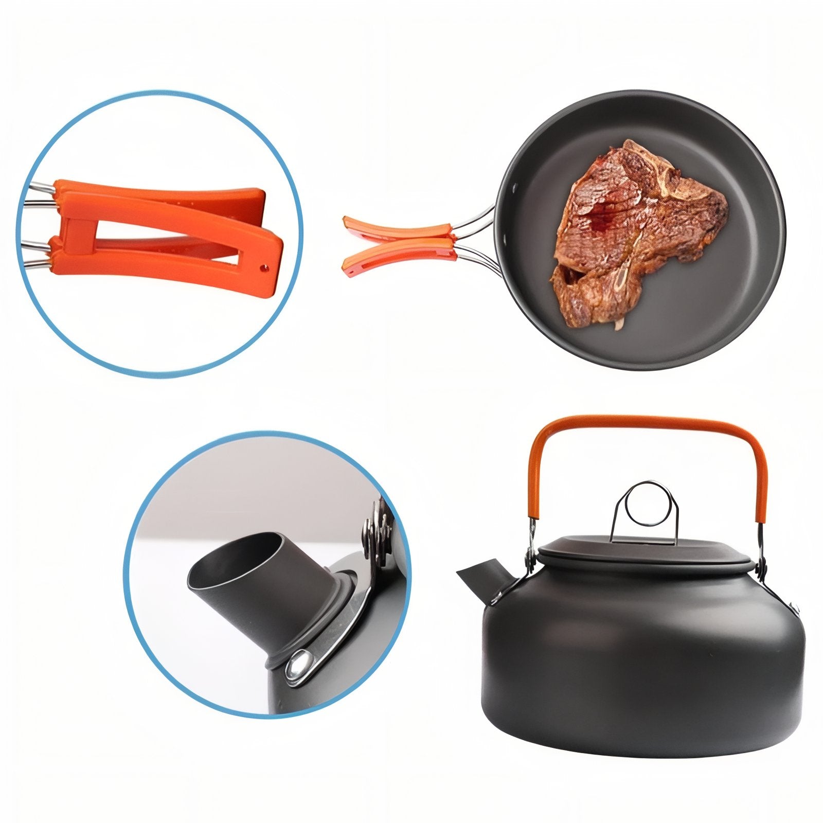 Kit Popote 3 Personnes gros plan ustensiles cuisine - Kit A - KitB - Kit C - Kit D