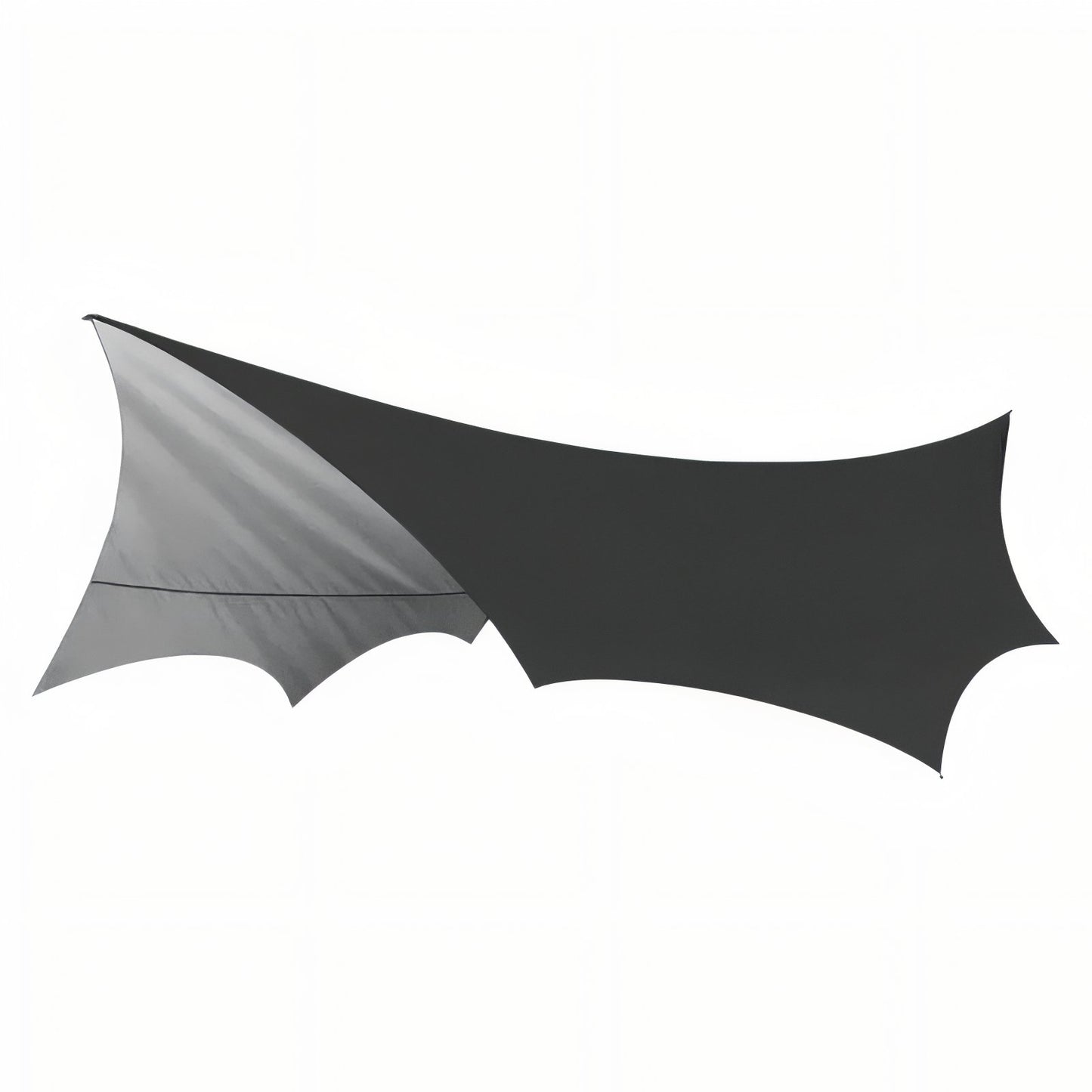 Tarp Randonnée 5.1x5.1M - Gris Foncé et Argenté