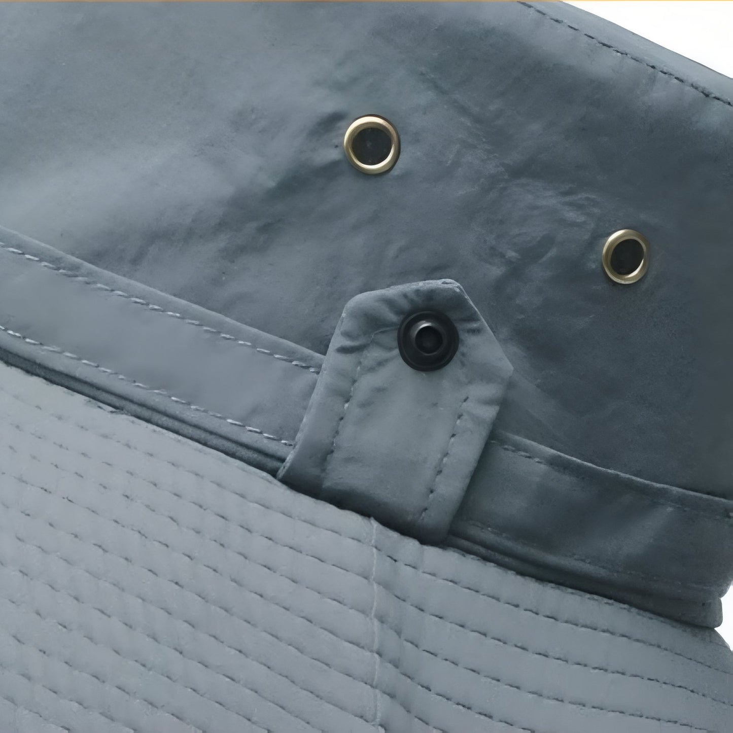 Chapeau de Randonnée Homme Imperméable gros plan détail œillets - Bleu Marine - Beige - Gris Foncé - Marron - Vert Armée - Noir