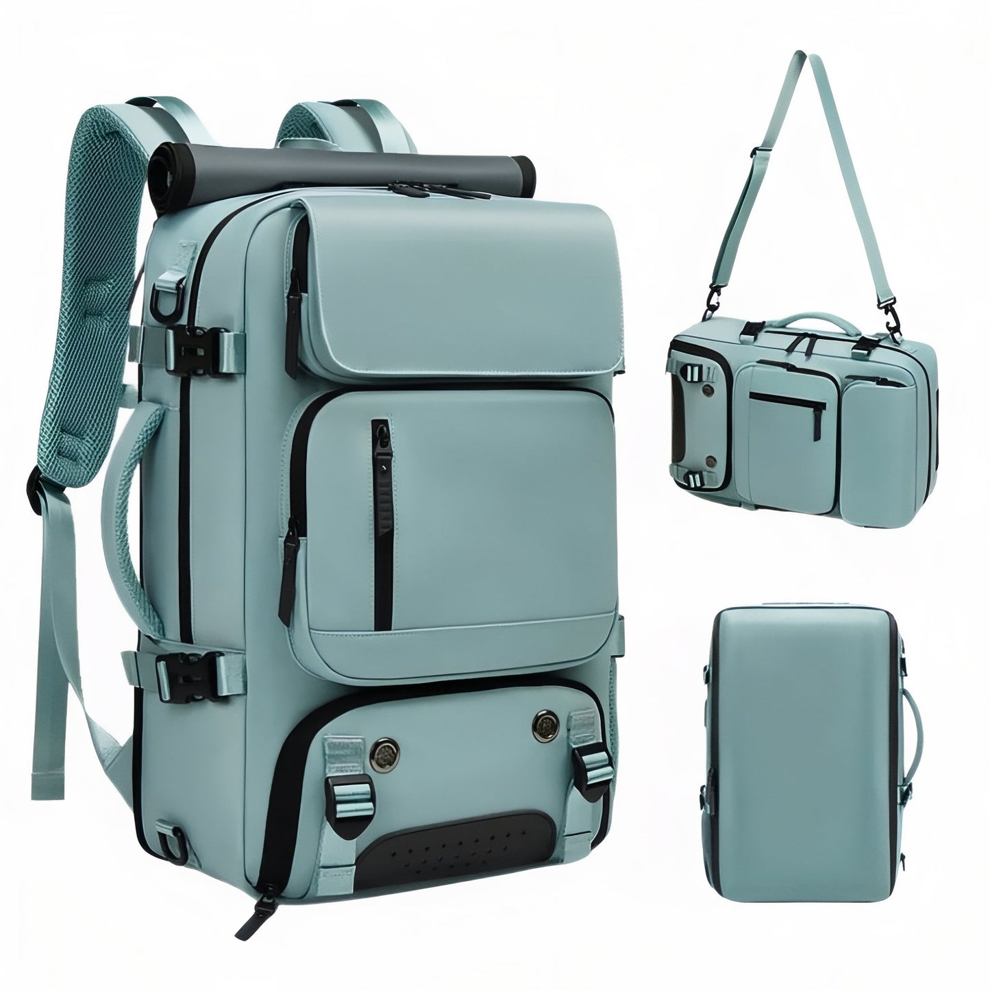 Sac De Voyage Multi Rangements Pratique vue multiple angles - Rose - Turquoise - Gris - Gris Foncé - Vert Armée - Vert Pastel - Bleu Canard - Noir - Lavande