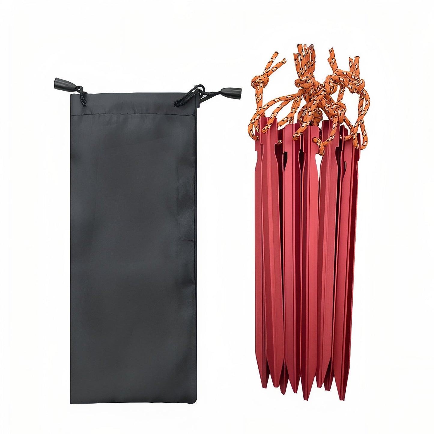 Piquet De Tente Aluminium 18cm - Rouge