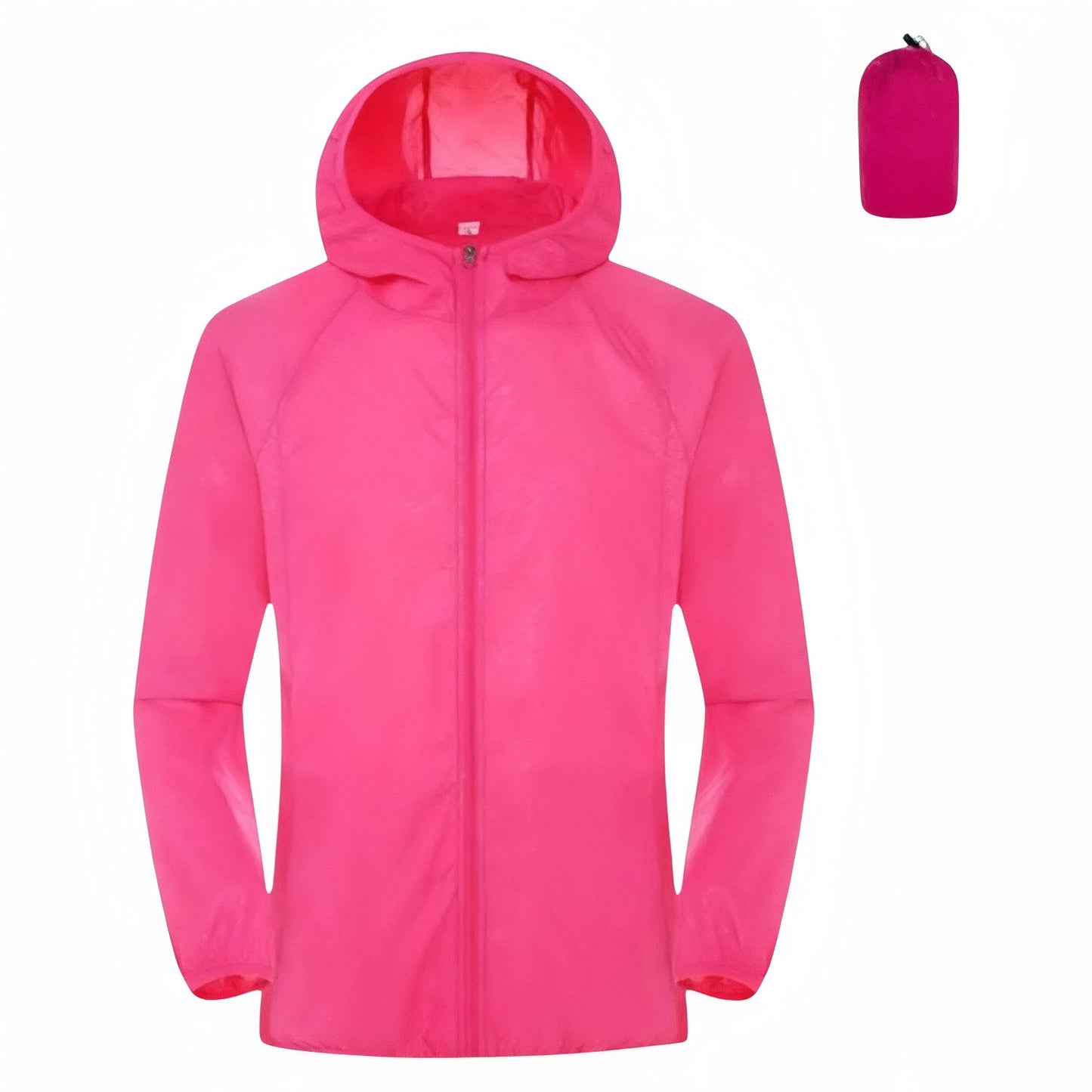 Veste Imperméable Légère - Rose Fluo