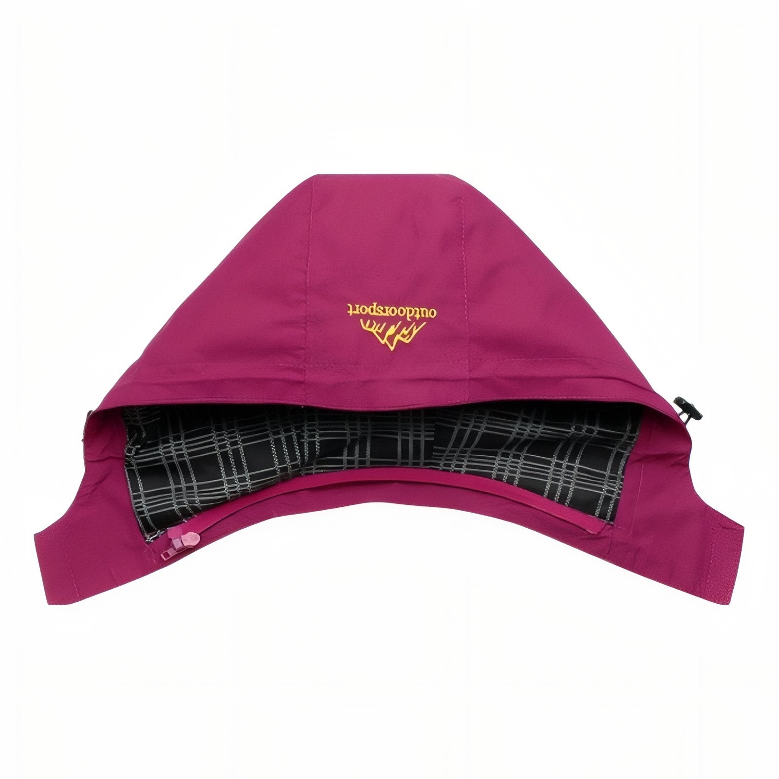 Veste Randonnée Femme Imperméable Et Respirante gros plan capuche intérieure - Rose Fuchsia - Rouge - Noir - Violet - Vert