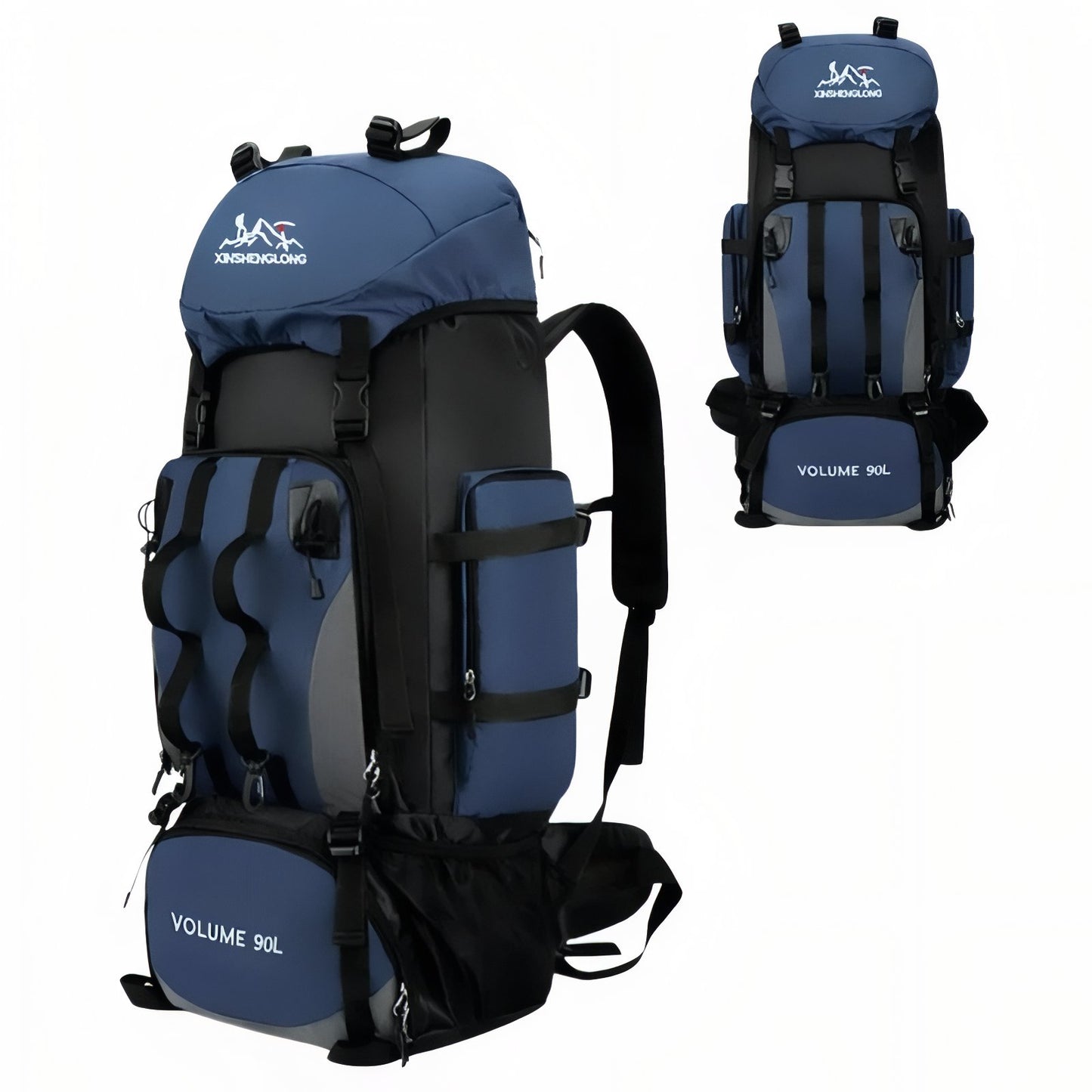 Sac à Dos Trekking - Bleu Marine - Sans Housse Imperméable