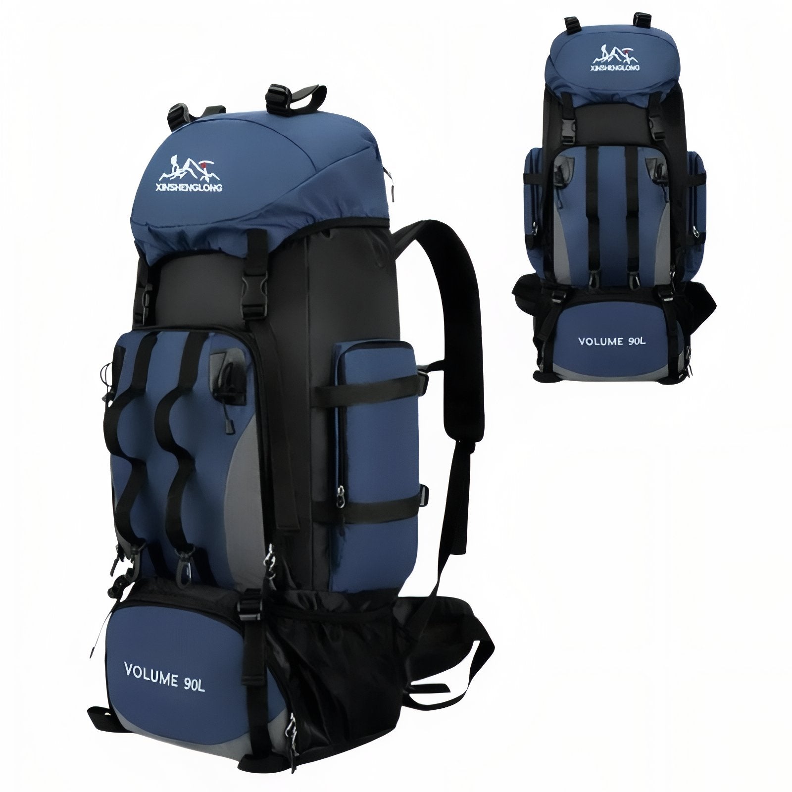 Sac à Dos Trekking - Bleu Marine - Sans Housse Imperméable