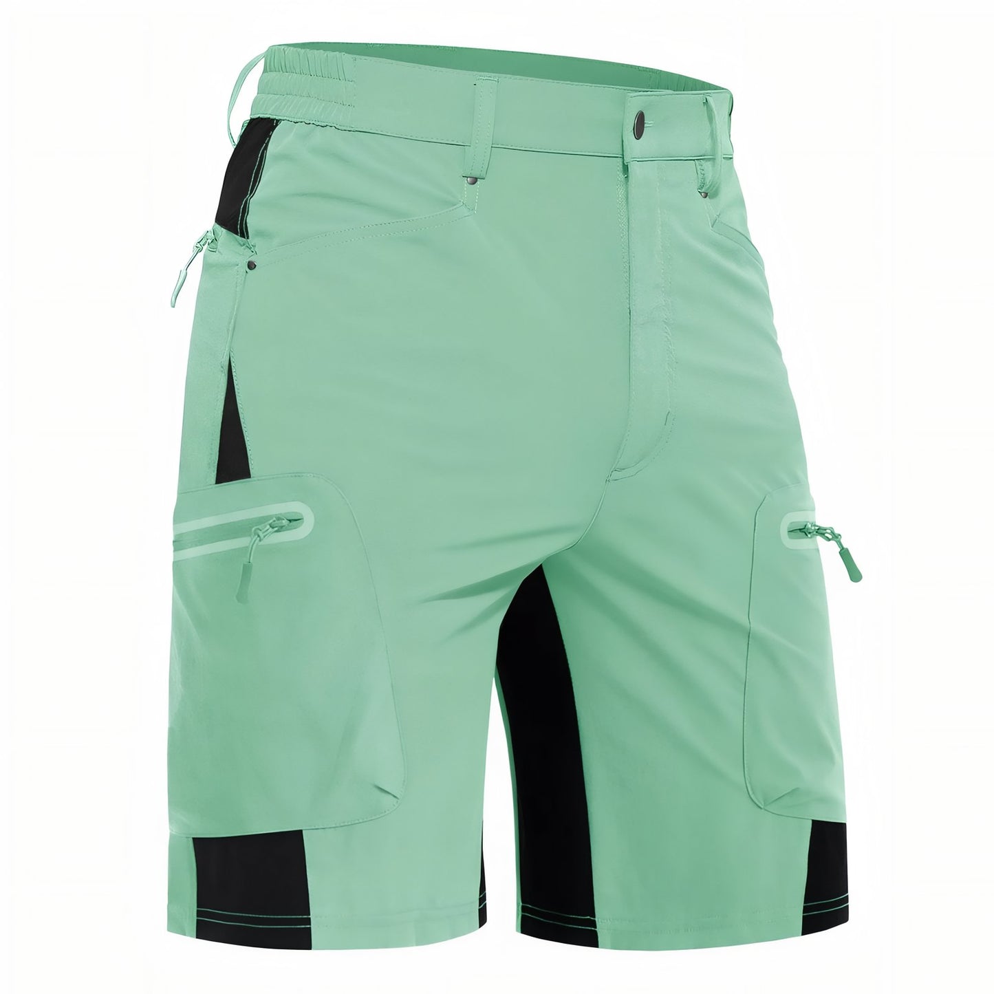 Short de Randonnée Homme Imperméable - Vert Menthe