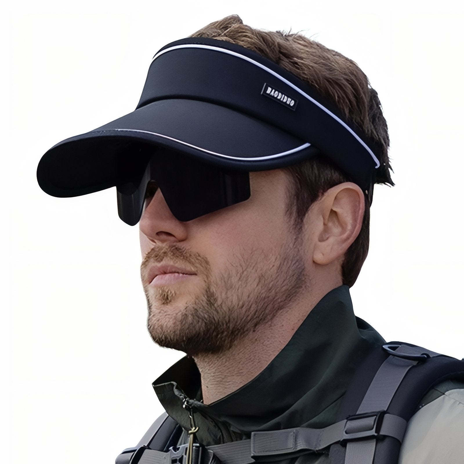 Casquette Visière avec Lunette Intégré - Noir - 56-60cm