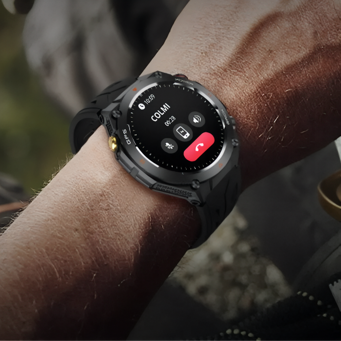 Montre GPS Pour Randonnée Pédestre portée au poignet - Noir - Camouflage