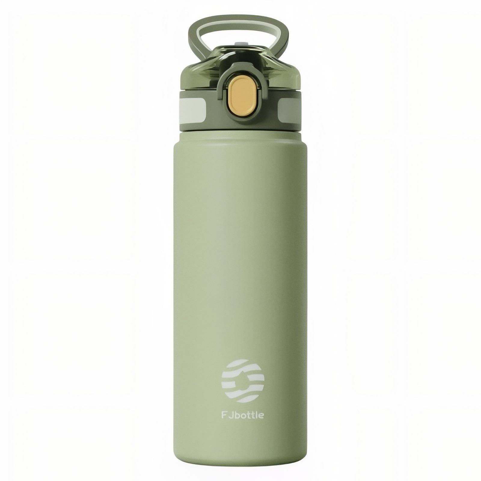 Gourde Isotherme avec Paille Intégrée - Vert