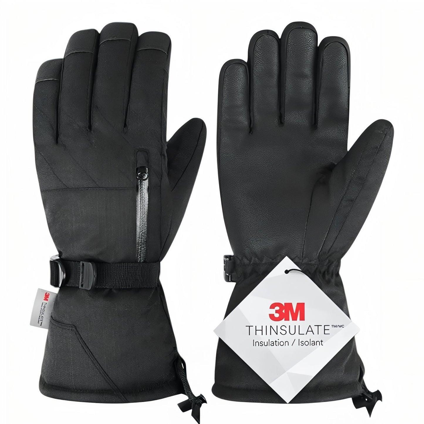 Gants Pour Ski de Randonnée - Noir Ébène