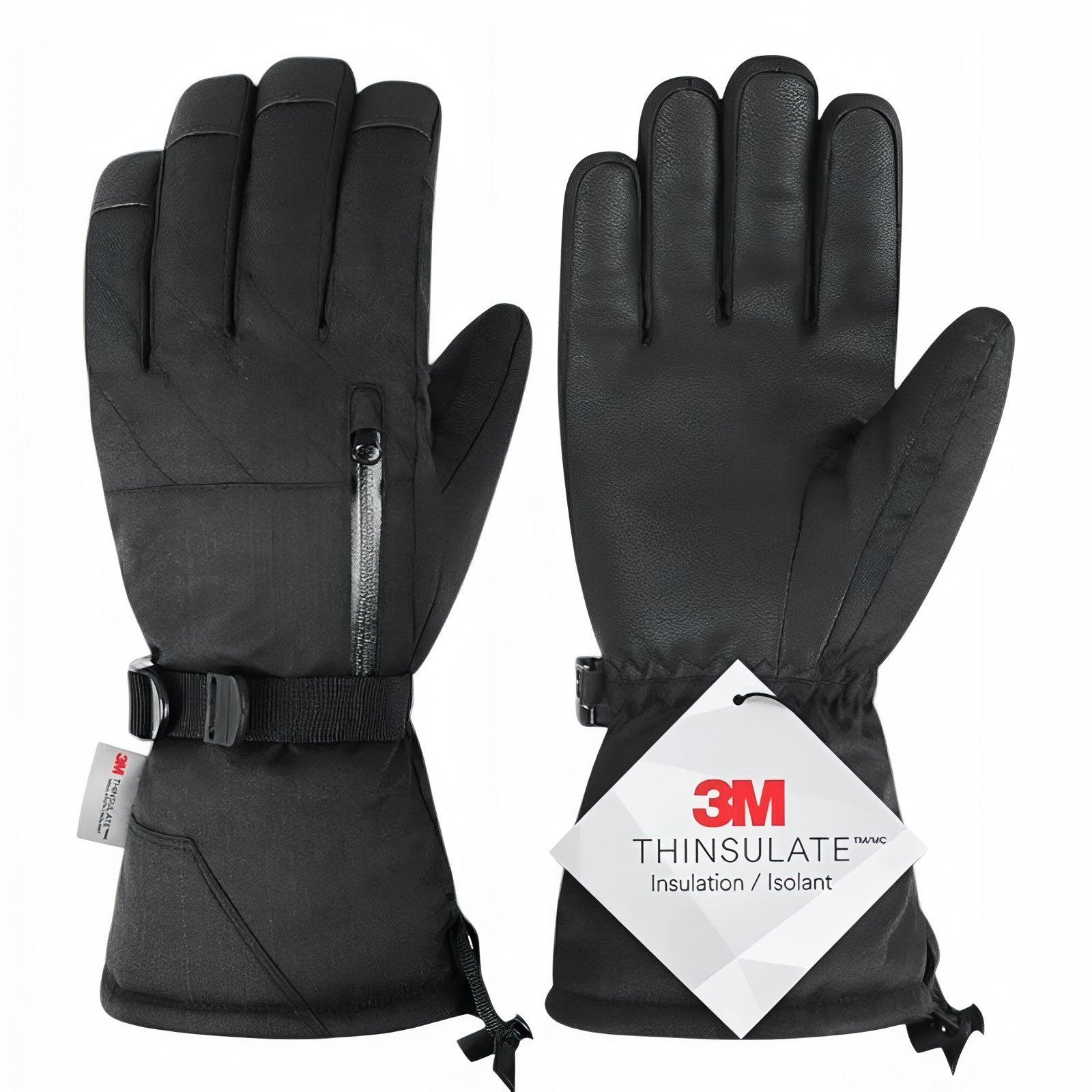 Gants Pour Ski de Randonnée - Noir Ébène