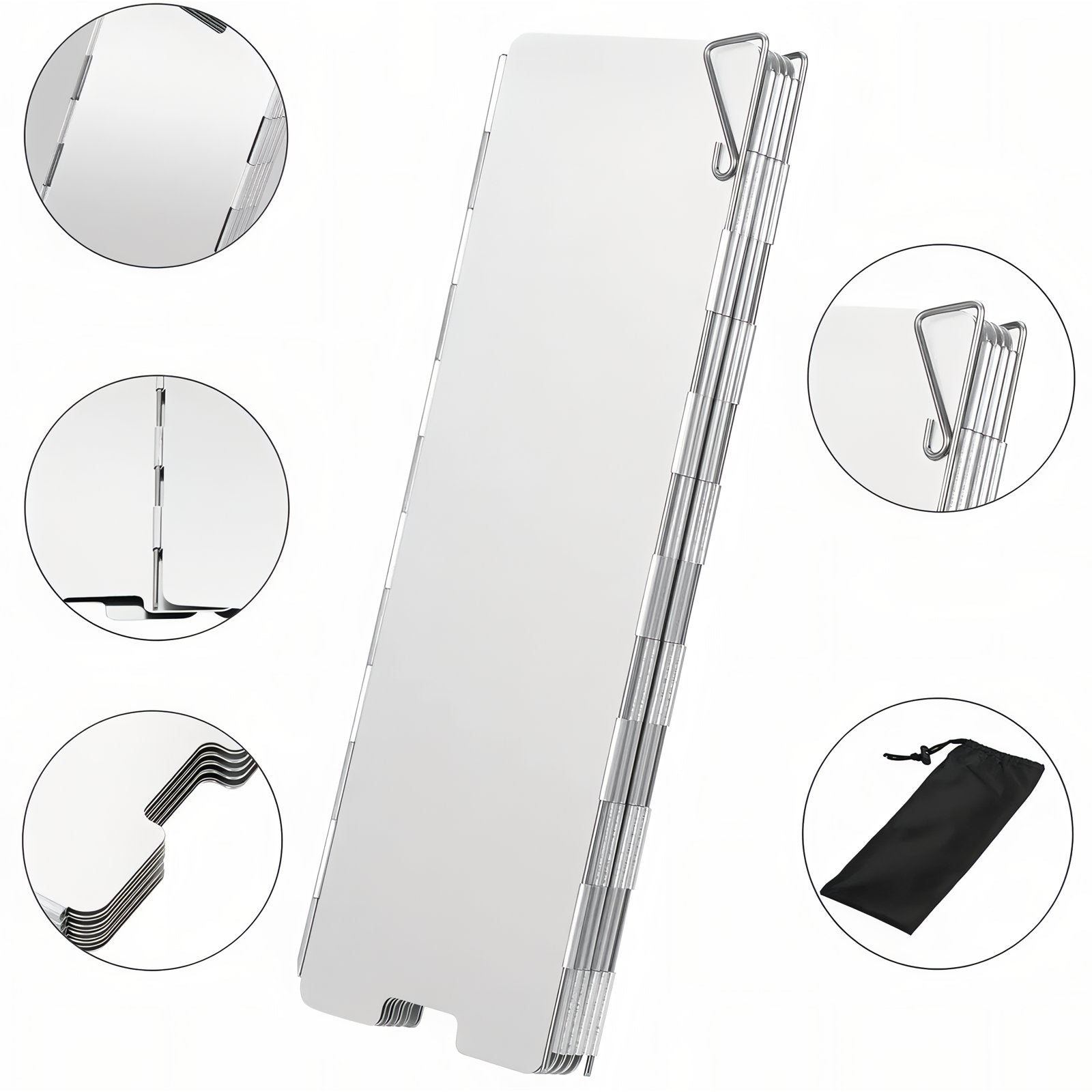Pare-Vent Pour Réchaud détails des parties - 9 plates - 10 plates - 12 plates