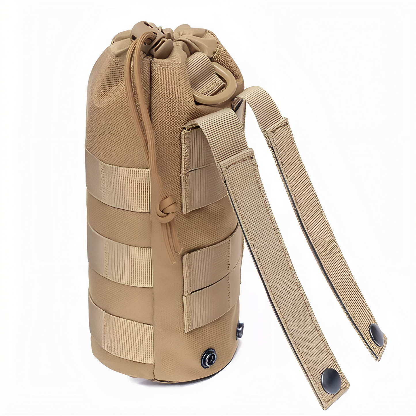 Porte Gourde Sac à Dos gros plan sangle et fermeture - Noir - Vert Olive - Beige - Beige Camouflage - Gris Camouflage