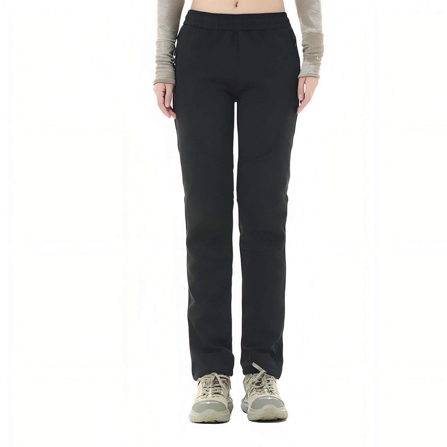 Pantalon de Randonnée Femme Hiver - Noir