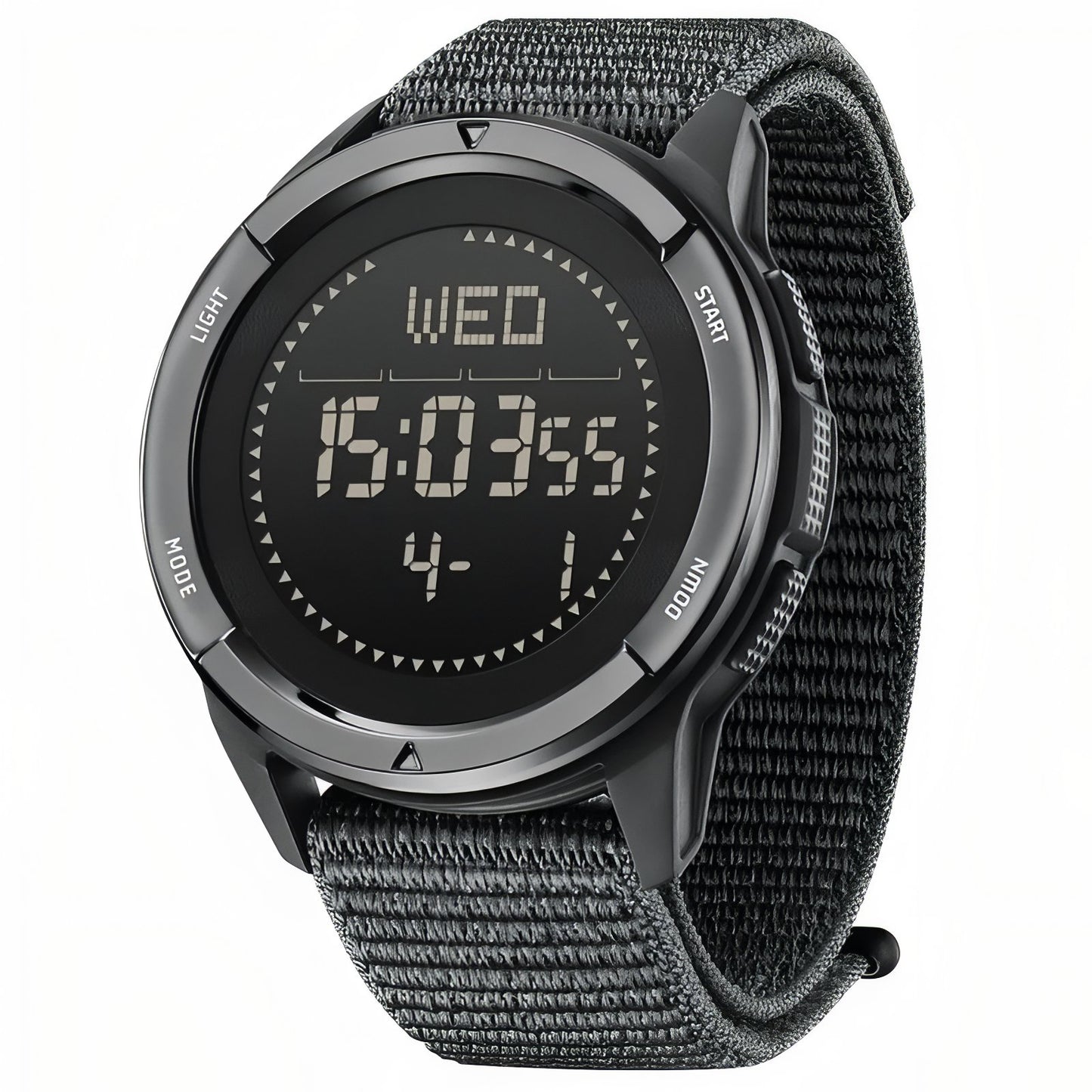 Montre Digitale Randonnée en Carbone - Noir et Gris