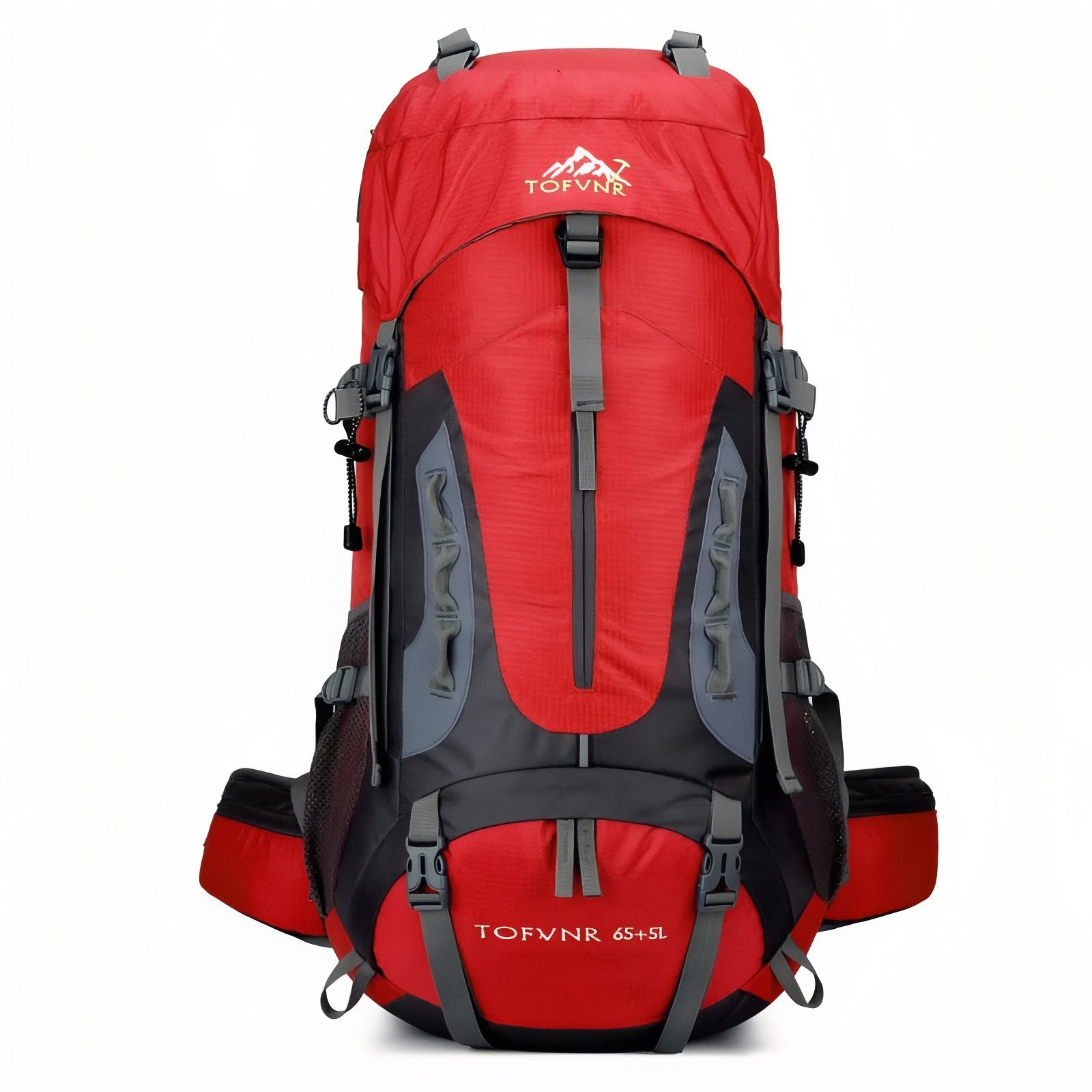 Sac à Dos Randonnée Homme 70L - Rouge Cerise