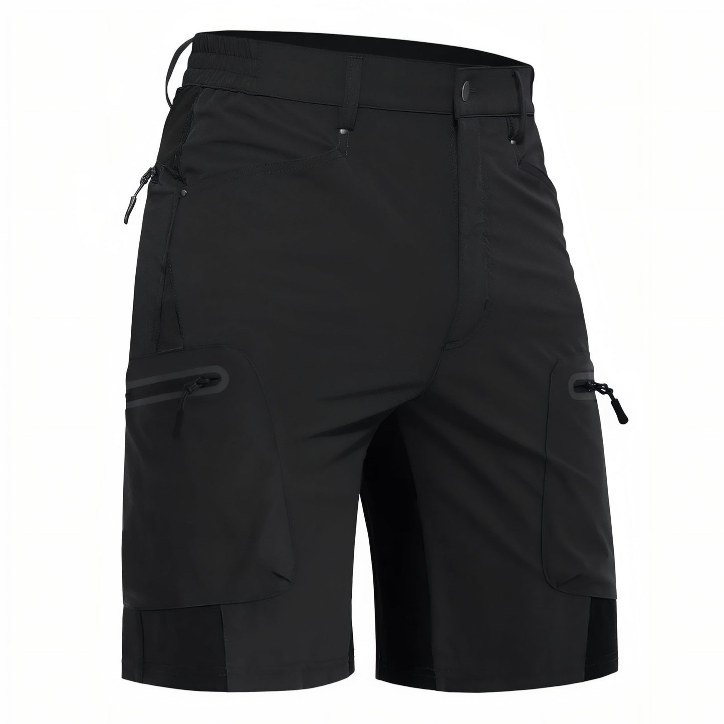 Short de Randonnée Homme Imperméable - Noir