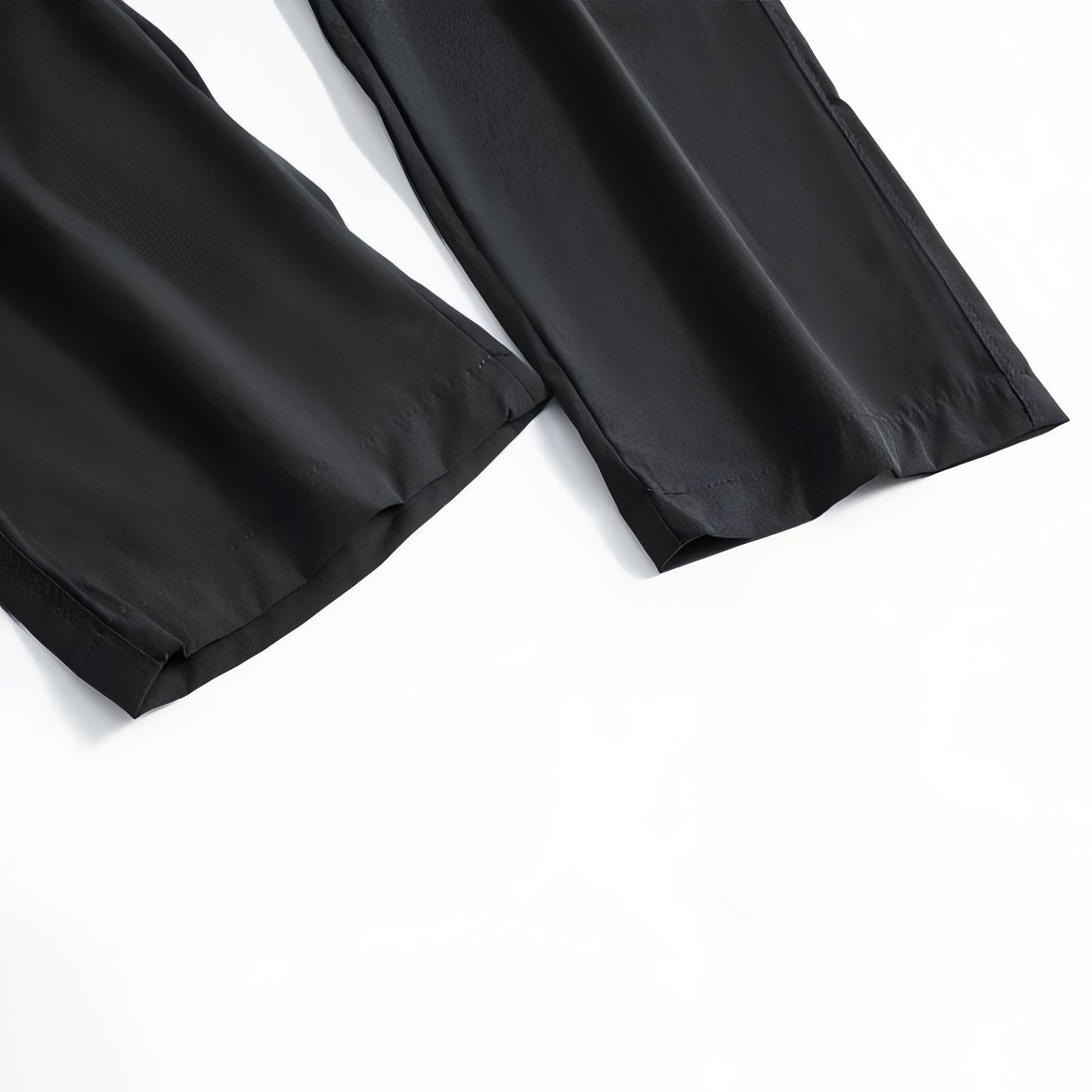Pantalon de Randonnée Avec Ceinture Élastique Homme détail bas de pantalon - Gris Foncé - Noir