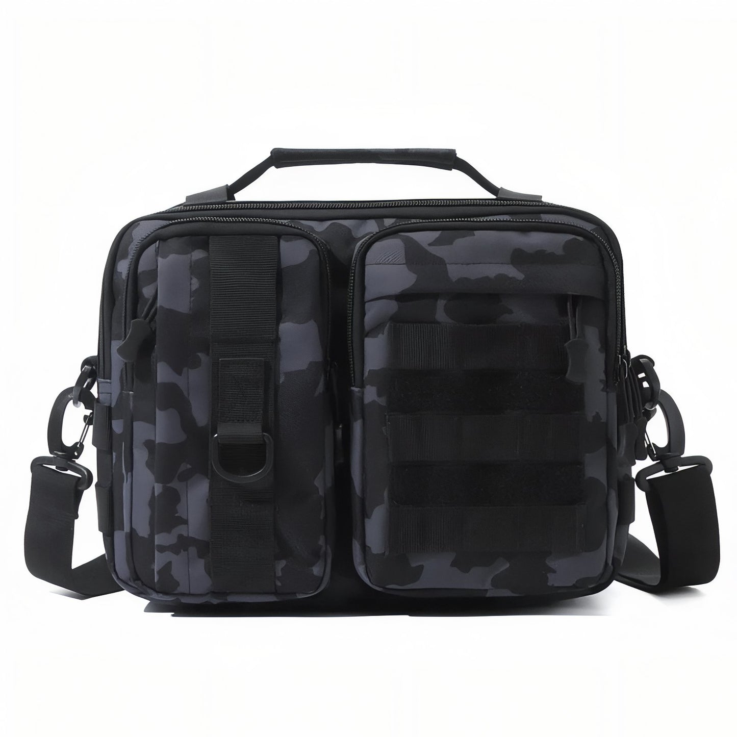 Sac Bandoulière Homme Militaire - Noir Camouflage