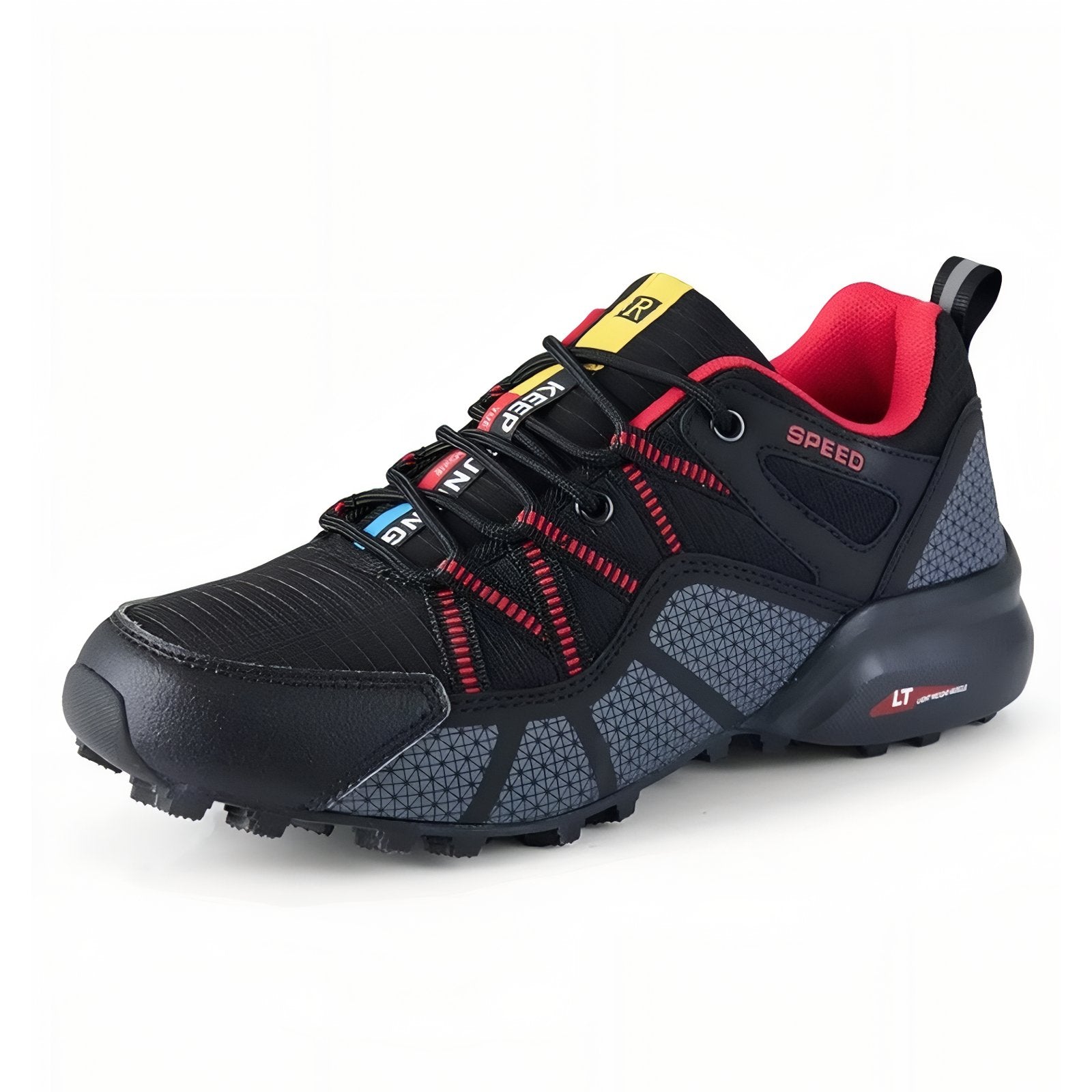 Baskets de Randonnée Imperméables - Noir et Rouge