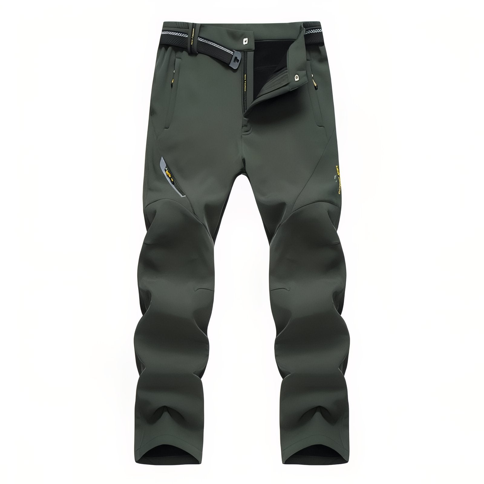 Pantalon Randonnée Doublé Polaire Homme - Vert Foncé