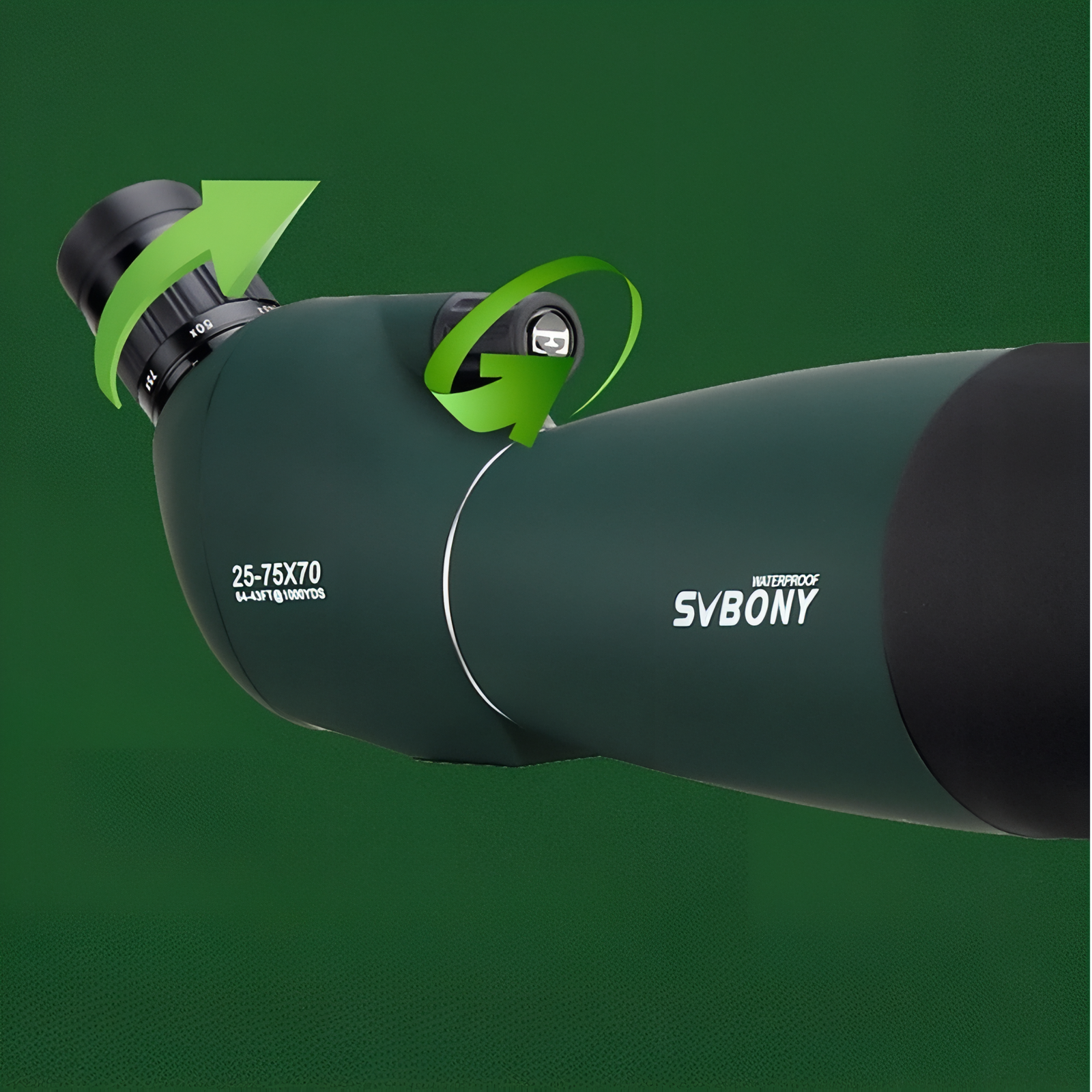 Longue Vue Randonnée gros plan réglage angle - Noir 25-75x70 - Noir 25-75x70 avec Adaptateur - Vert 20-60X80 - Vert 20-60X80 avec Adaptateur - Vert 20-60X60 - Vert 20-60X60 avec Adaptateur - Vert 25-75x70 - Vert 25-75x70 avec Adaptateur - Vert 15-45X50