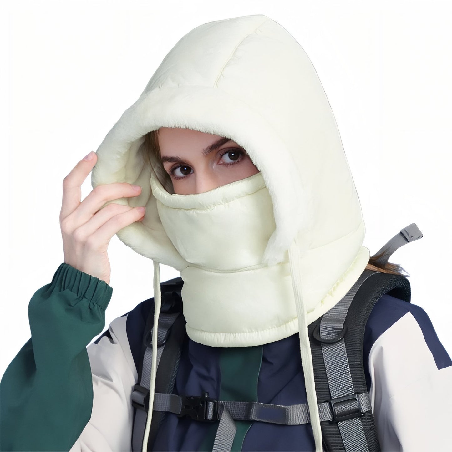 Cagoule Chaude Bataclava - Blanc - 55-60cm