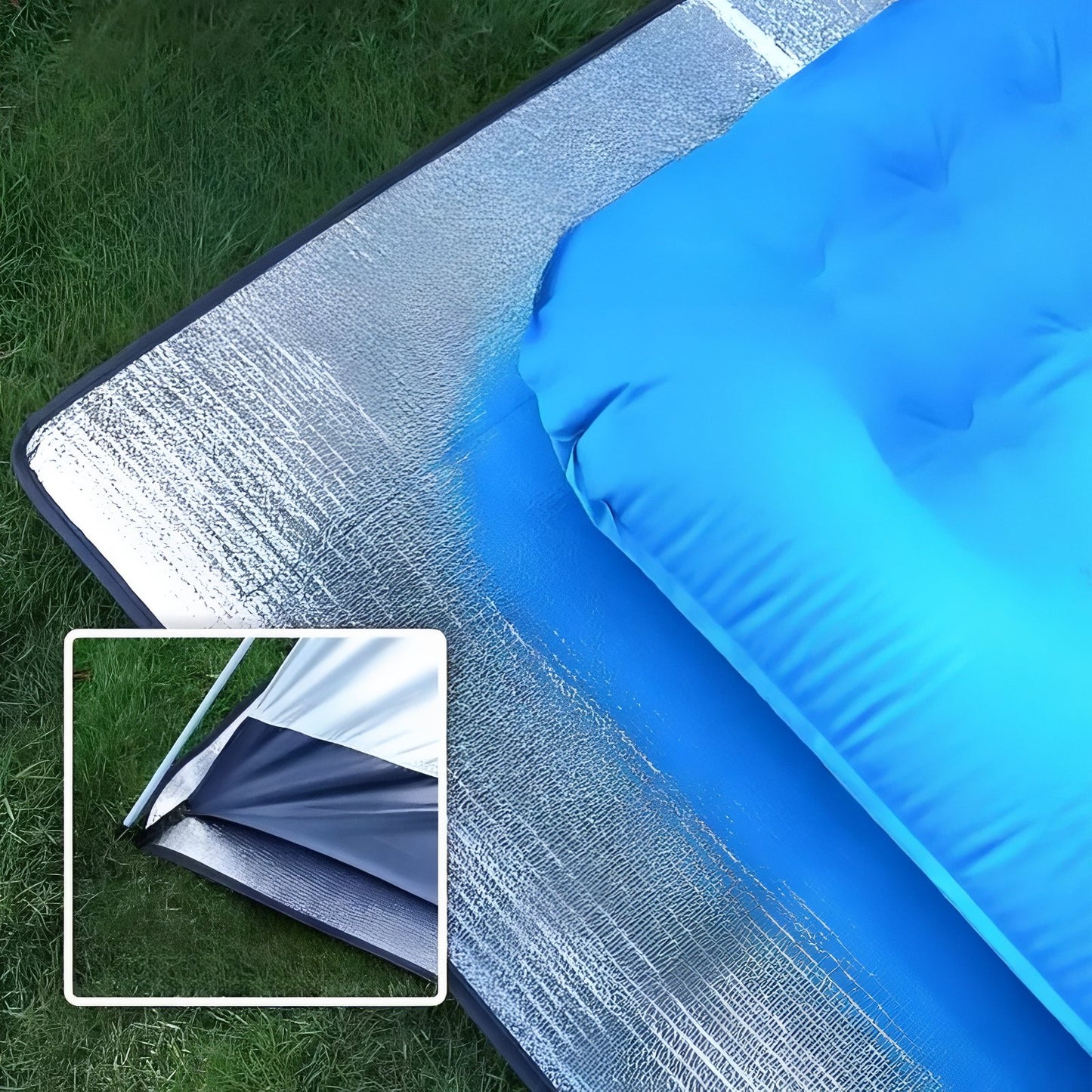 Tapis De Sol Isolant Camping gros plan sur le tapis - 150cm x 200cm x 3.5mm - 200cm x 200cm x 3.5mm - 200cm x 200cm x 2.5mm - 150cm x 200cm x 2.5mm - 100cm x 200cm x 2.5mm - 75cm x 200cm x 2.5mm