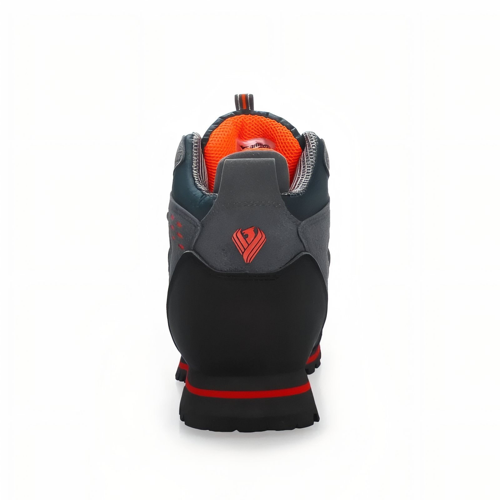 Chaussure Randonnée Montagne Homme vue arrière - Noir et Orange - Bleu Marine et Gris - Gris et Rouge