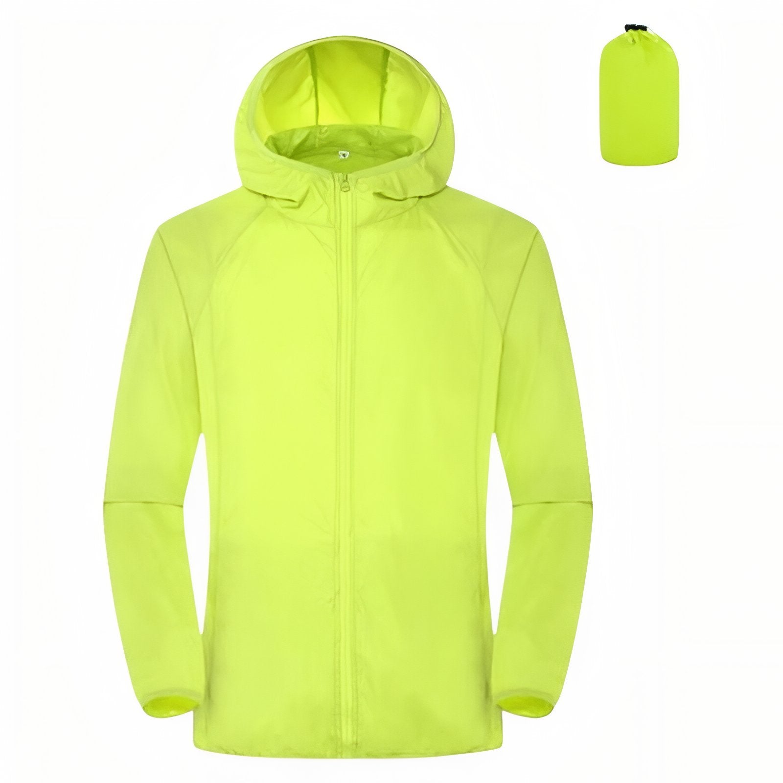 Veste Imperméable Légère - Vert Fluo