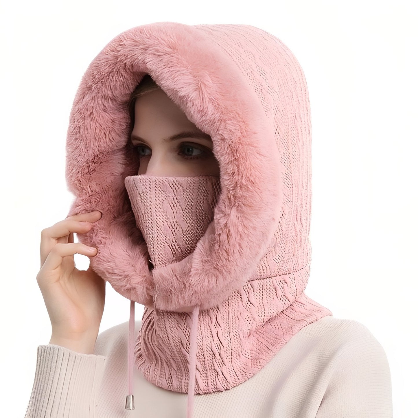 Echarpe Capuche Femme - Rose Bonbon - 56-59CM