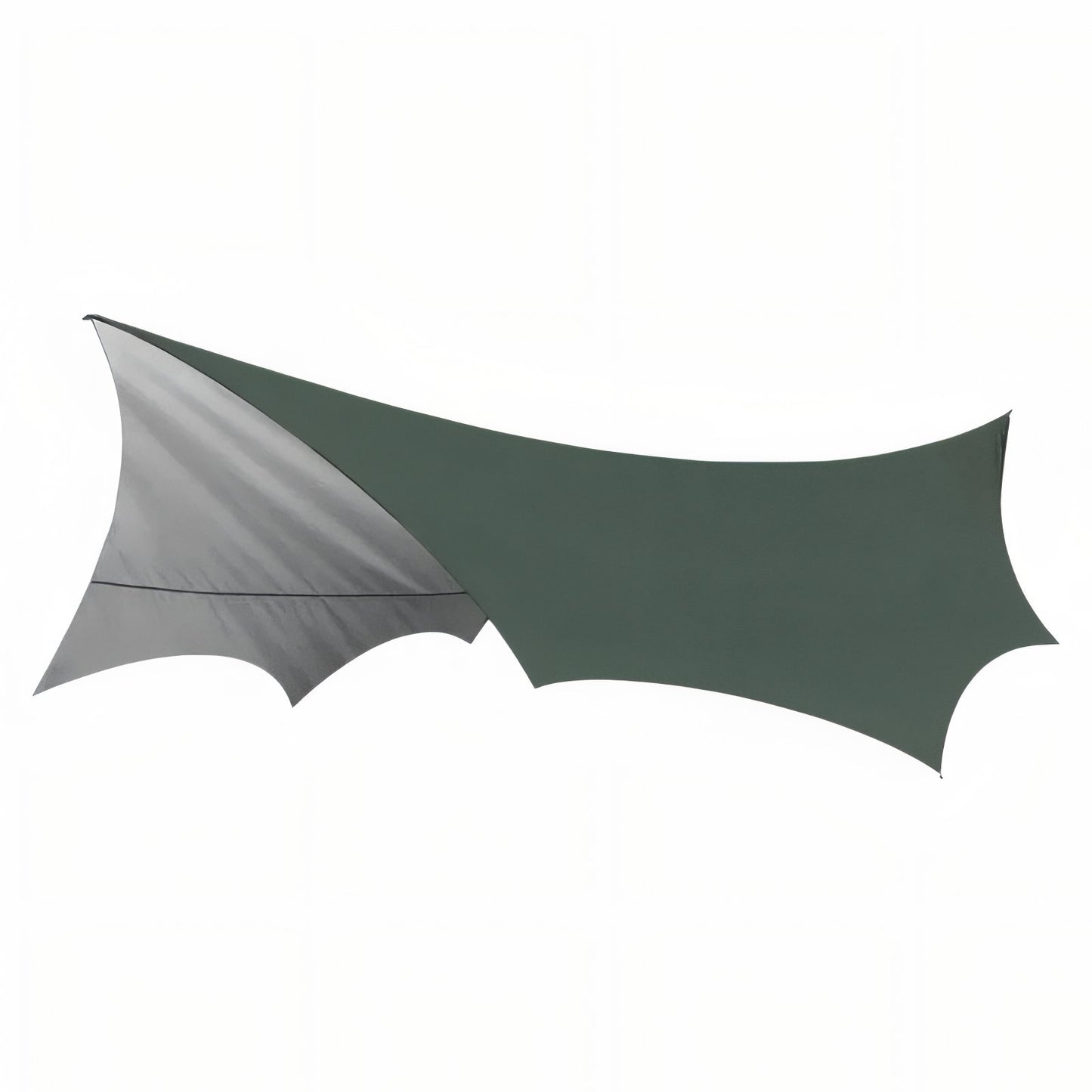 Tarp Randonnée 5.1x5.1M - Gris et Vert