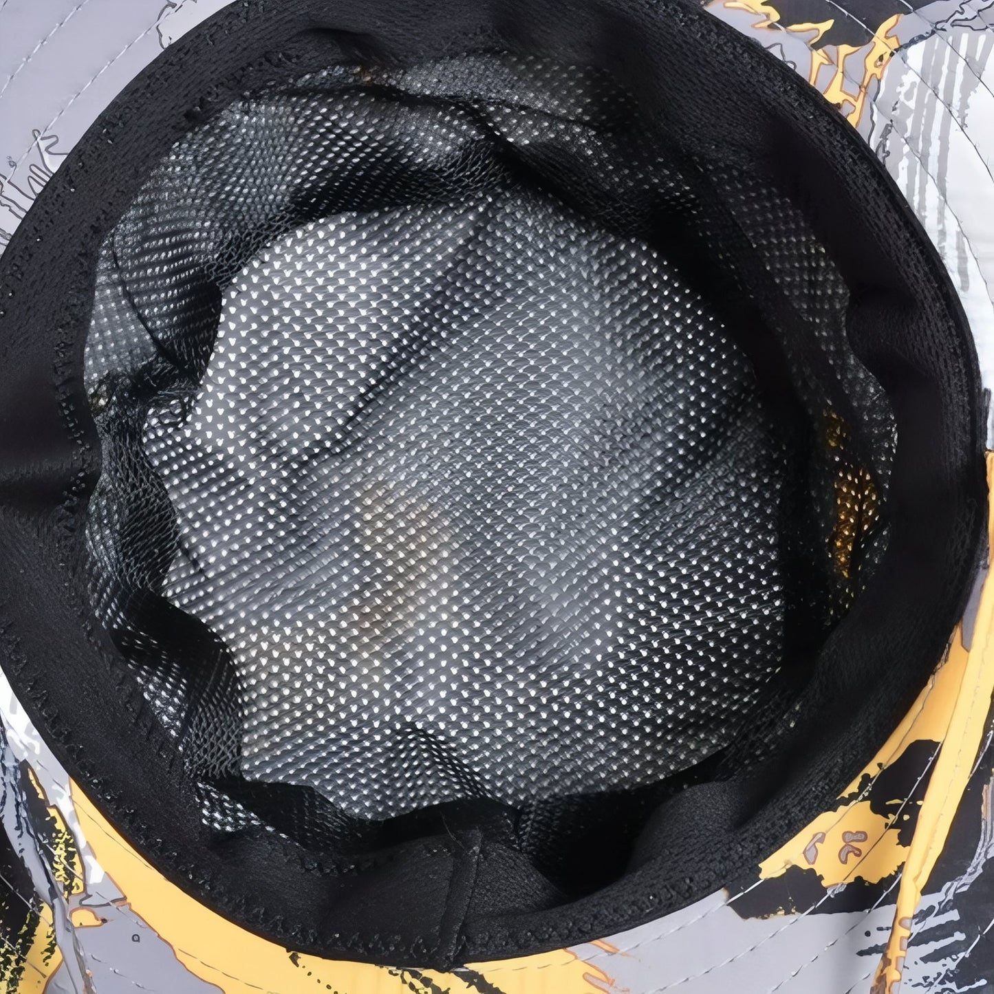 Chapeau Randonnée Camouflage gros plan intérieur chapeau - Gris - Rouge - Jaune - Bleu Marine