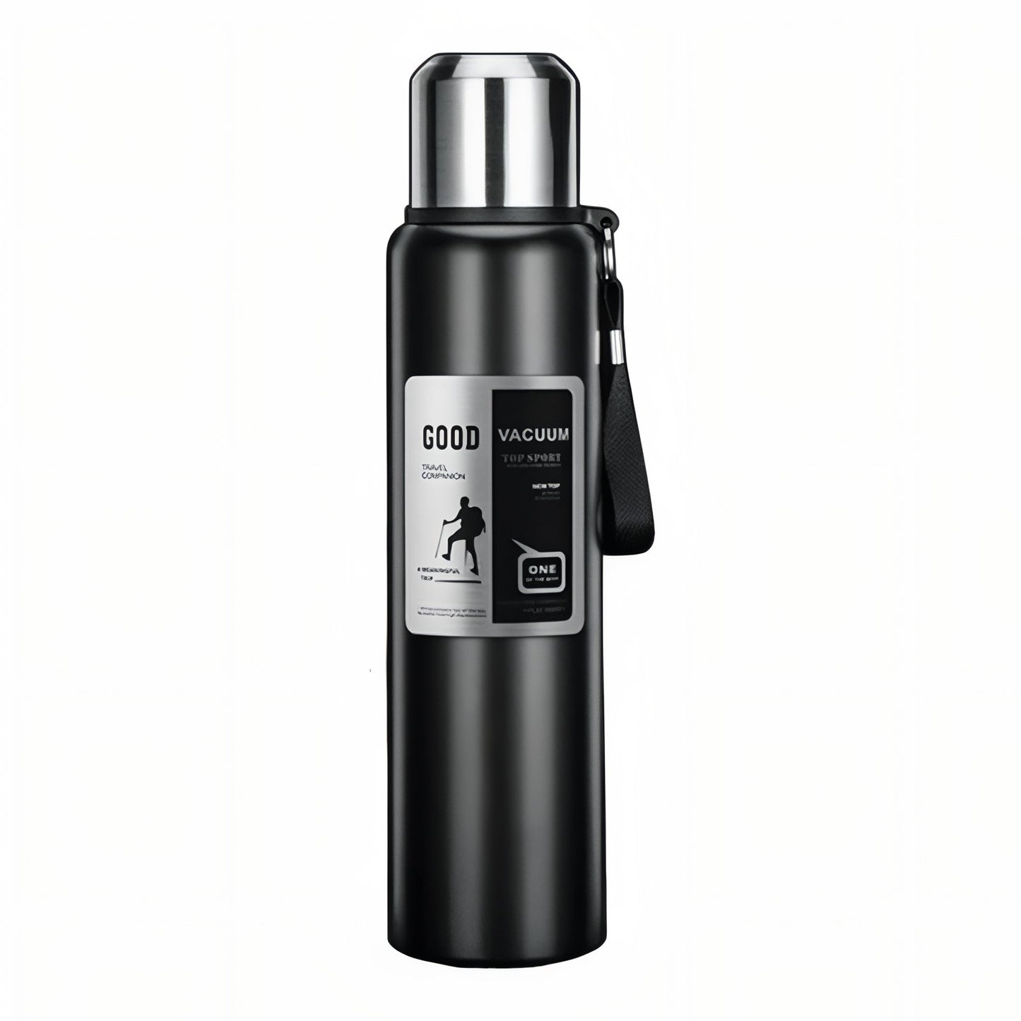 Gourde Inox 1 Litre - Noir Mat