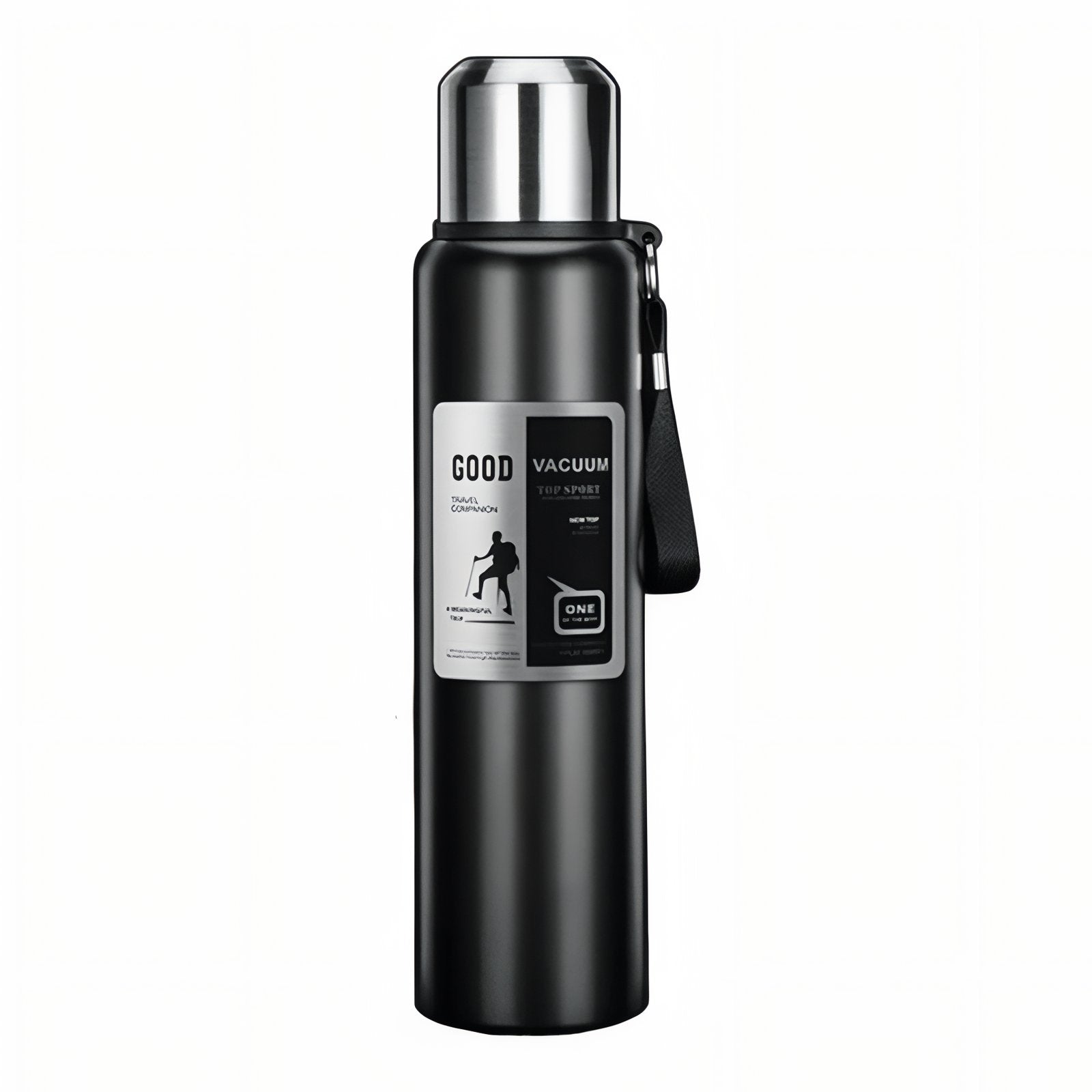 Gourde Inox 1 Litre - Noir Mat