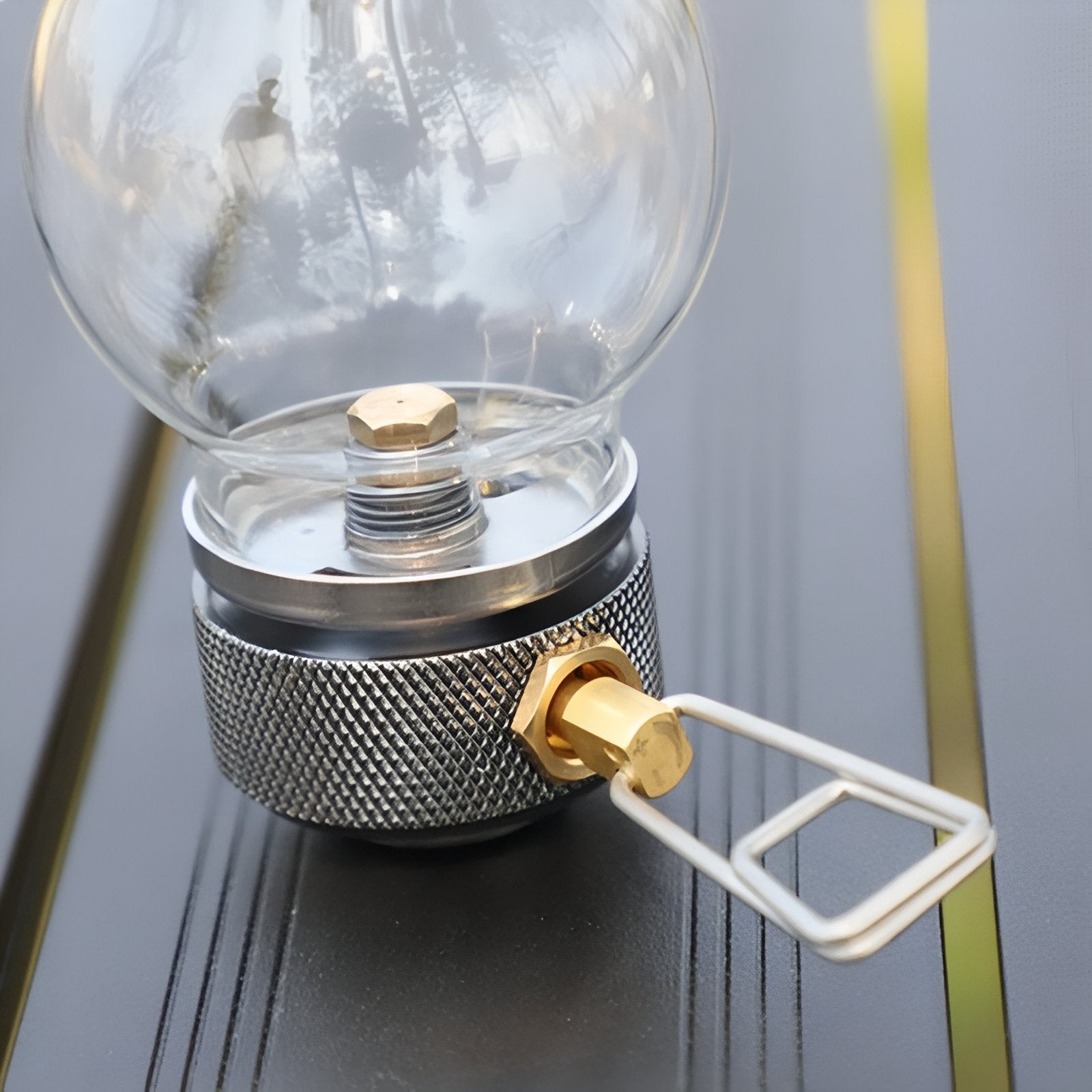 Lanterne À Gaz gros plan détail - Gris et Transparent